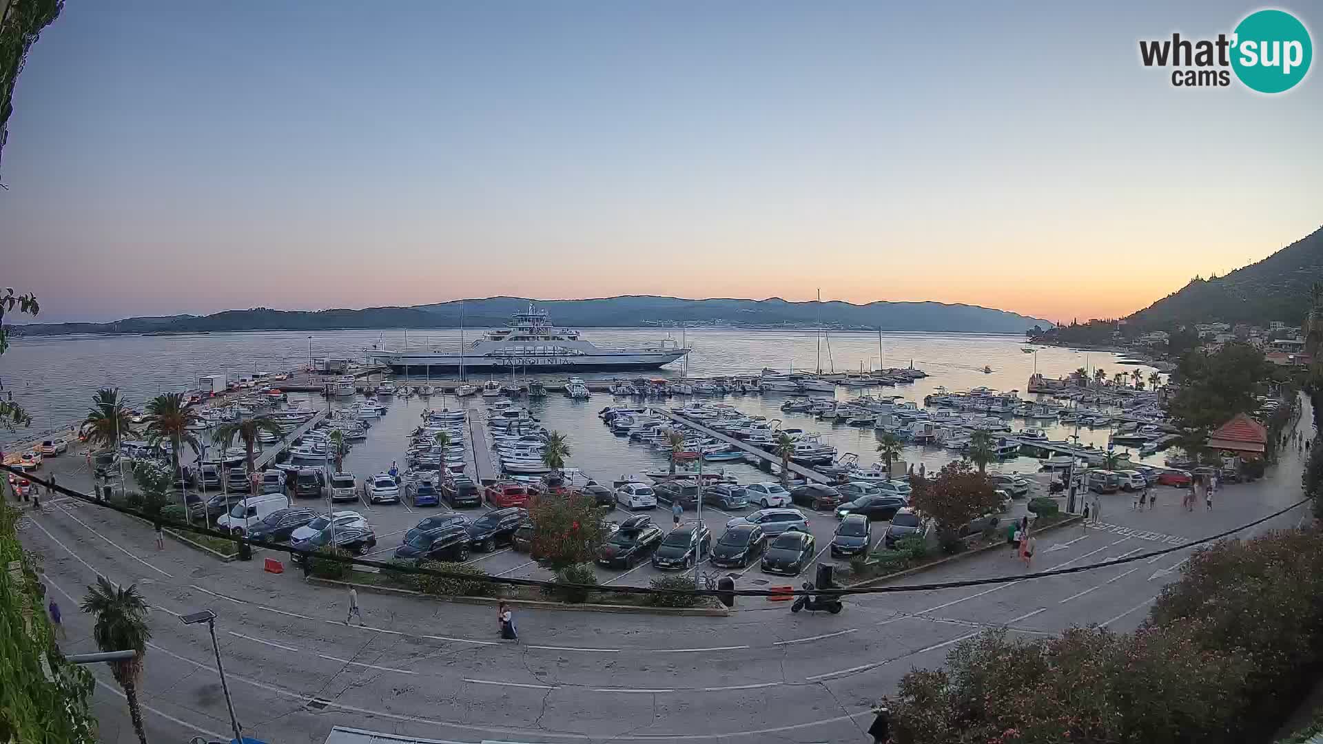 Webcam Orebić Riva – Ferry to Korčula Live