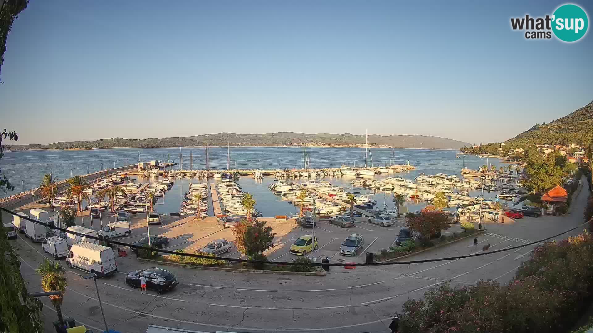 Webcam Orebić Riva – Ferry a Korčula en vivo