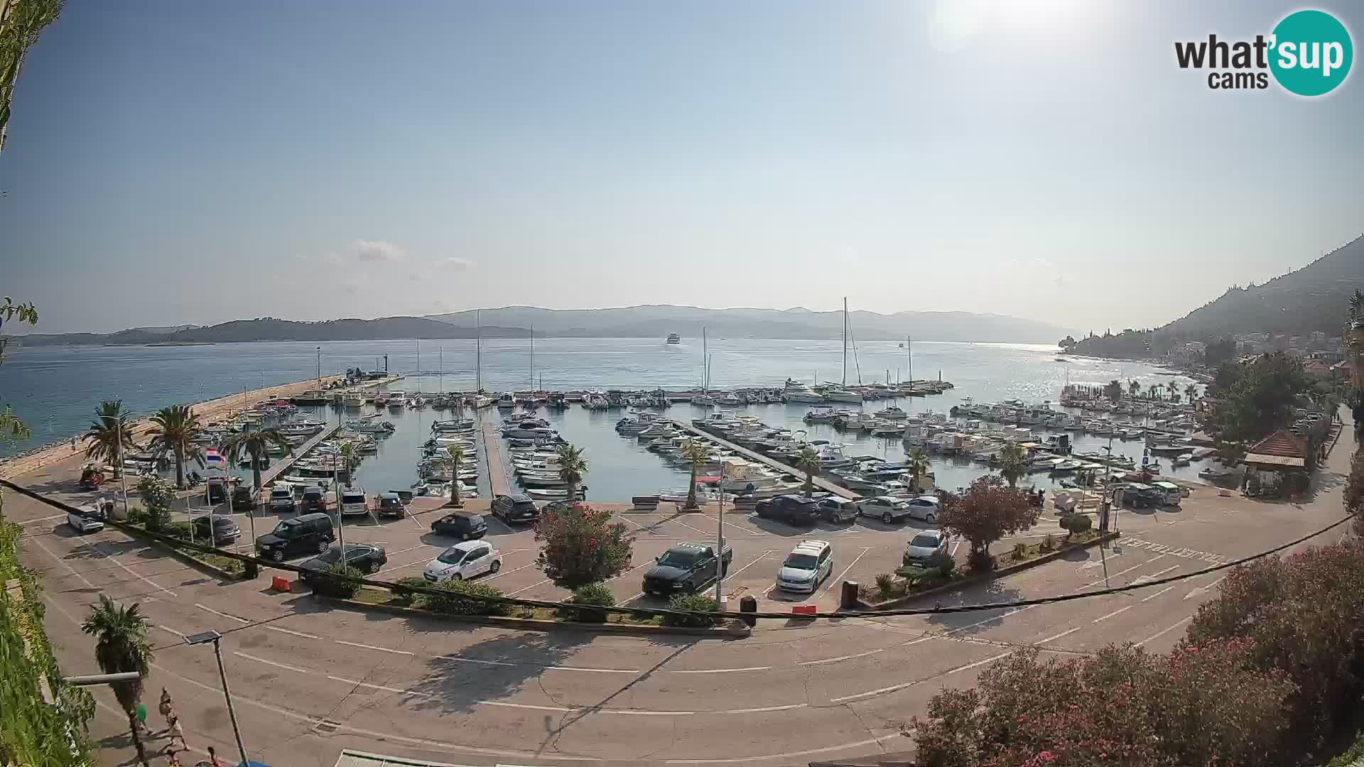 Webcam Orebić Riva – Ferry a Korčula en vivo