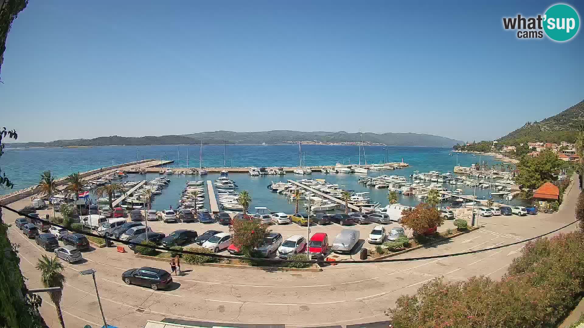 Webcam Orebić Riva – Ferry a Korčula en vivo