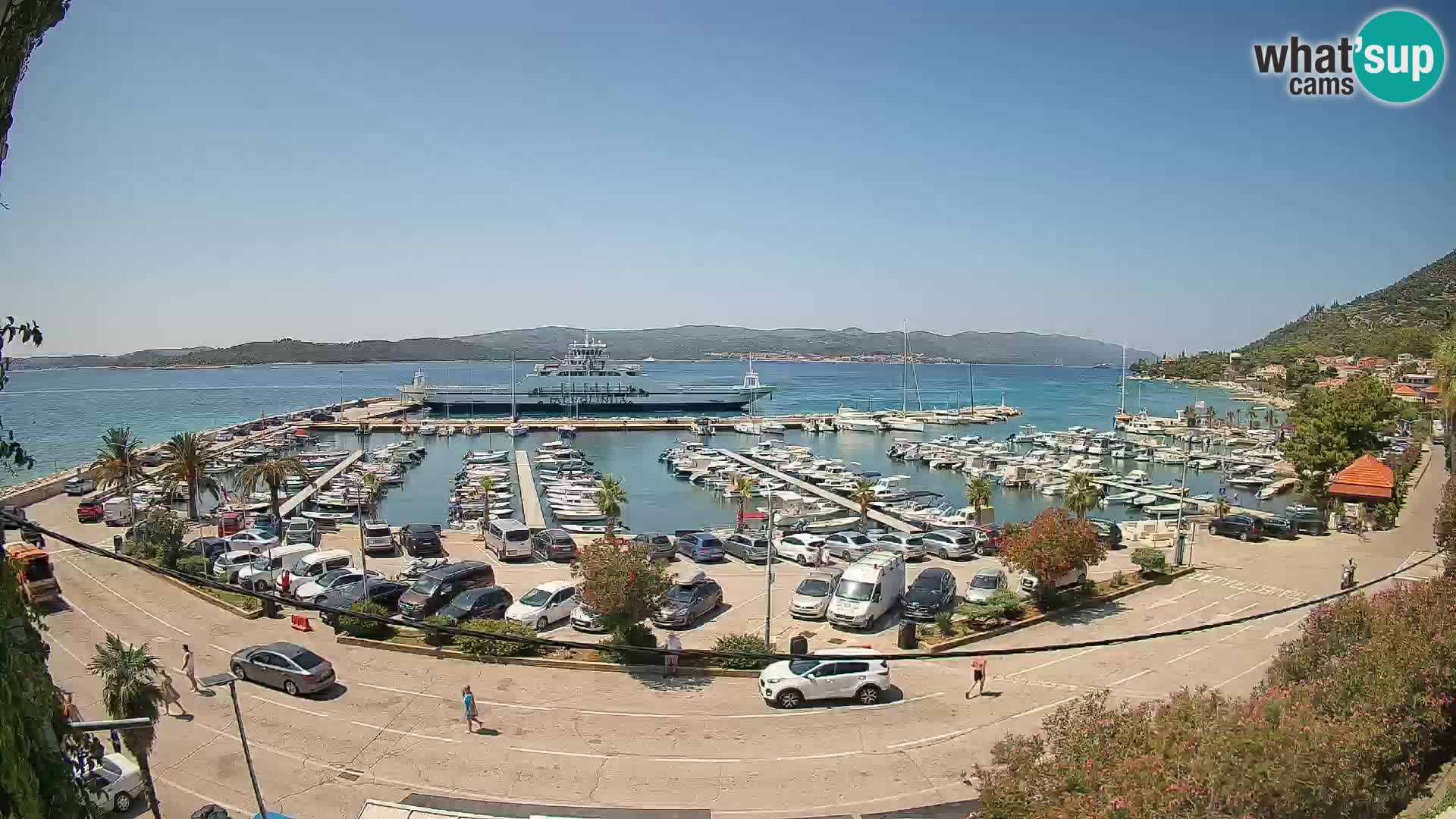 Webcam Orebić Riva – Ferry vers Korčula en direct