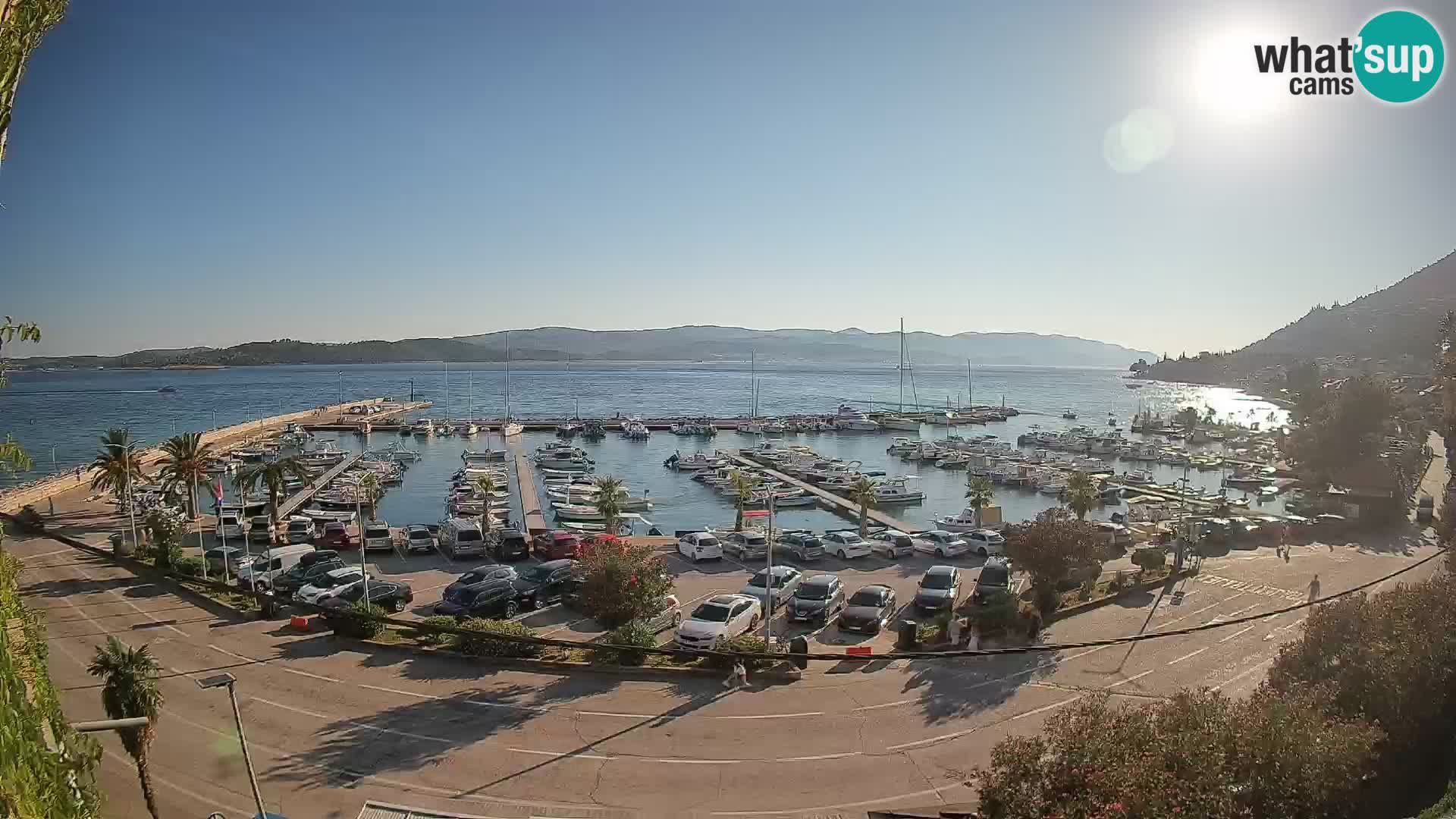 Webcam Orebić Uferpromenade – Fähre nach Korčula Live