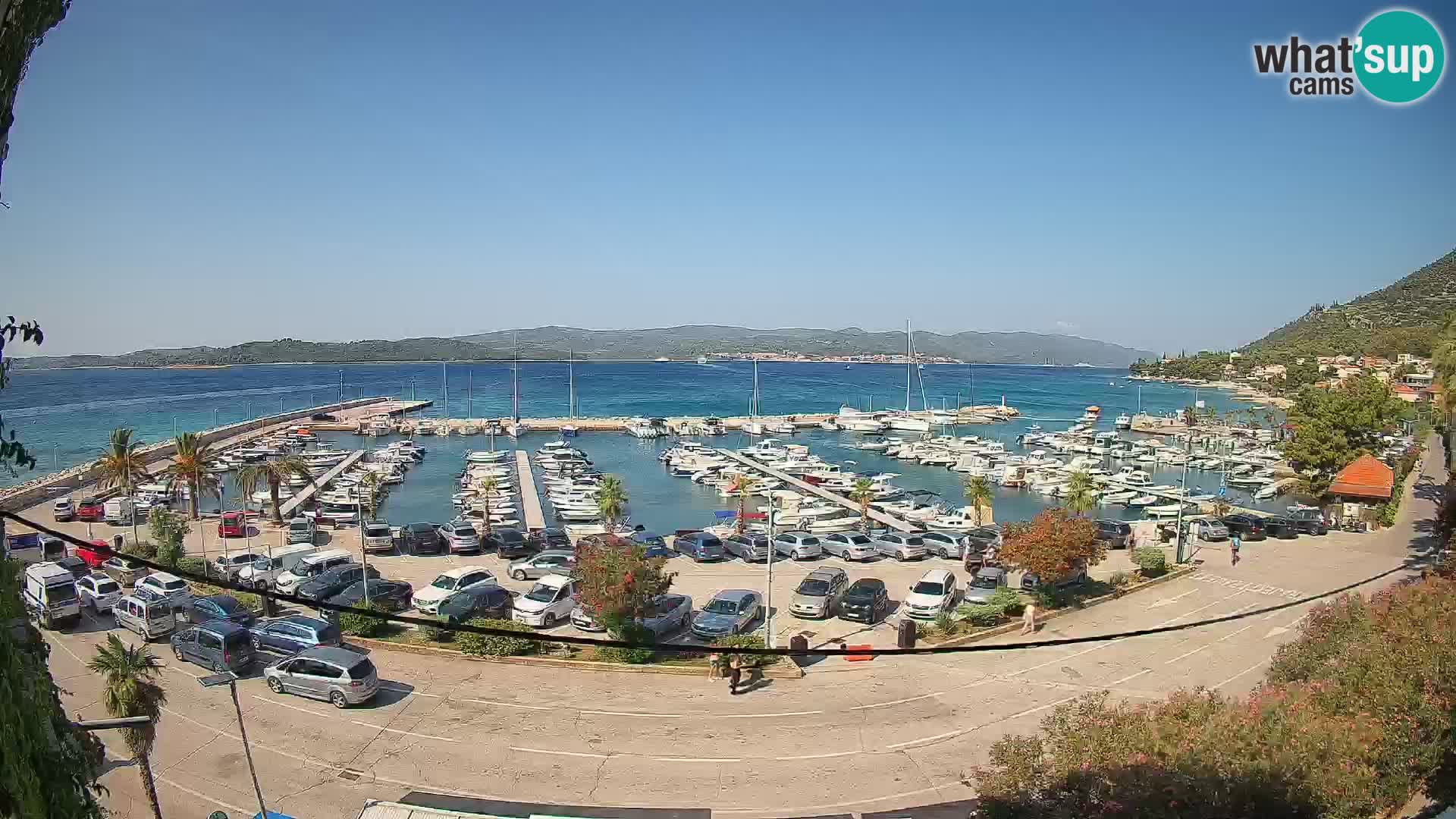 Webcam Orebić Uferpromenade – Fähre nach Korčula Live