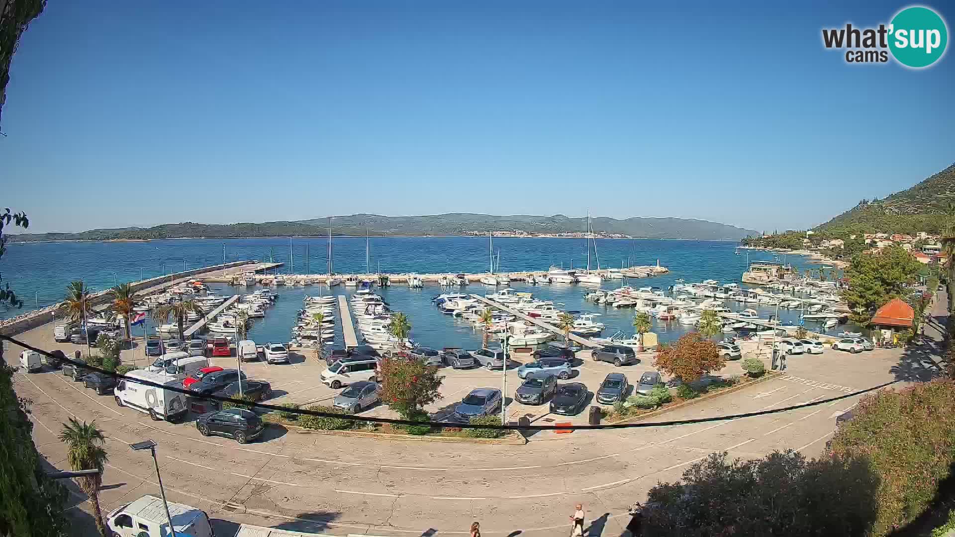 Webcam Orebić Uferpromenade – Fähre nach Korčula Live