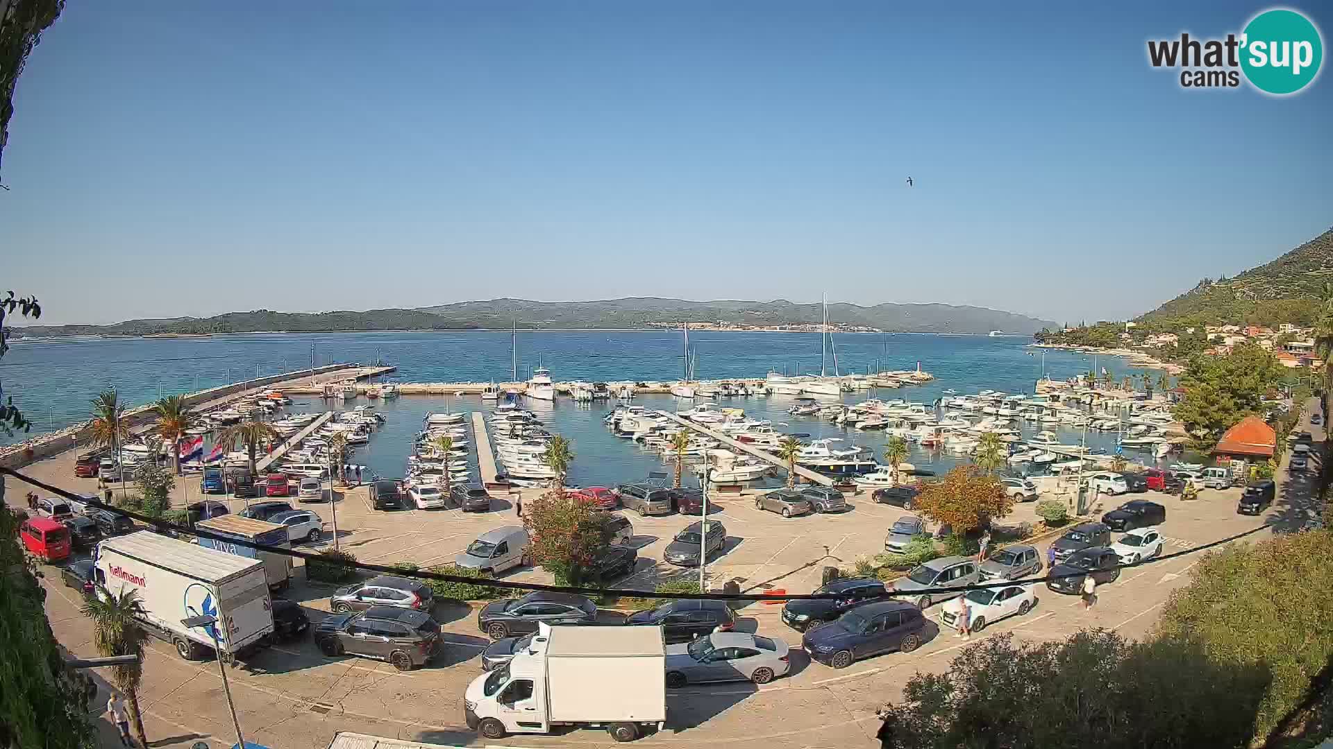 Webcam Orebić Riva – Ferry a Korčula en vivo