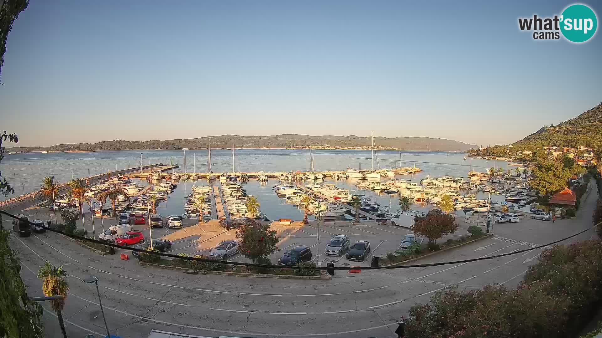 Webcam Orebić Riva – Ferry a Korčula en vivo