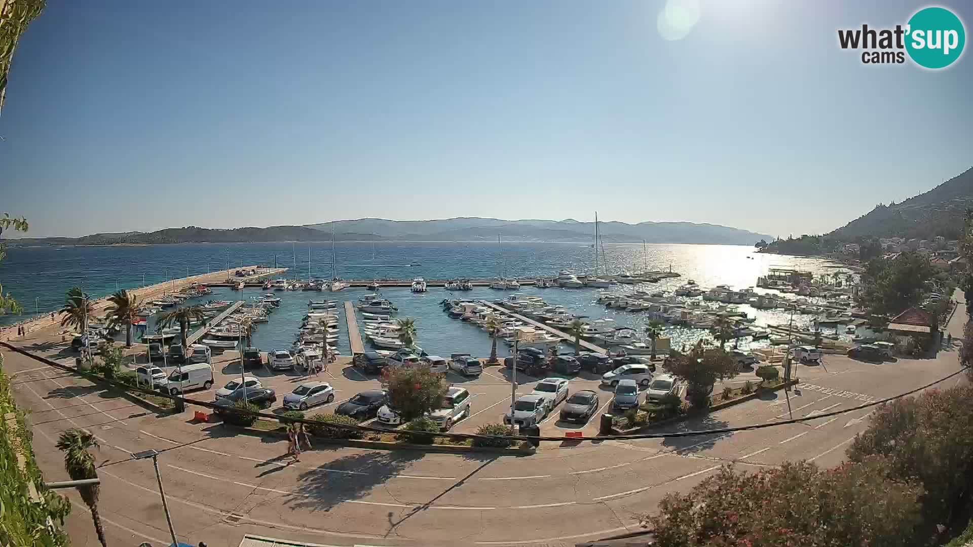 Webcam Orebić Riva – Ferry a Korčula en vivo