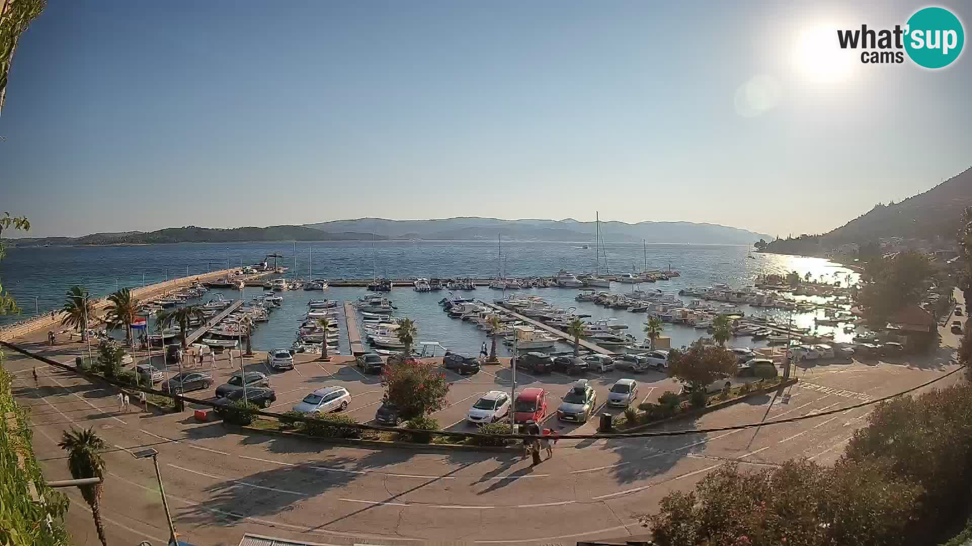 Webcam Orebić Riva – Ferry a Korčula en vivo
