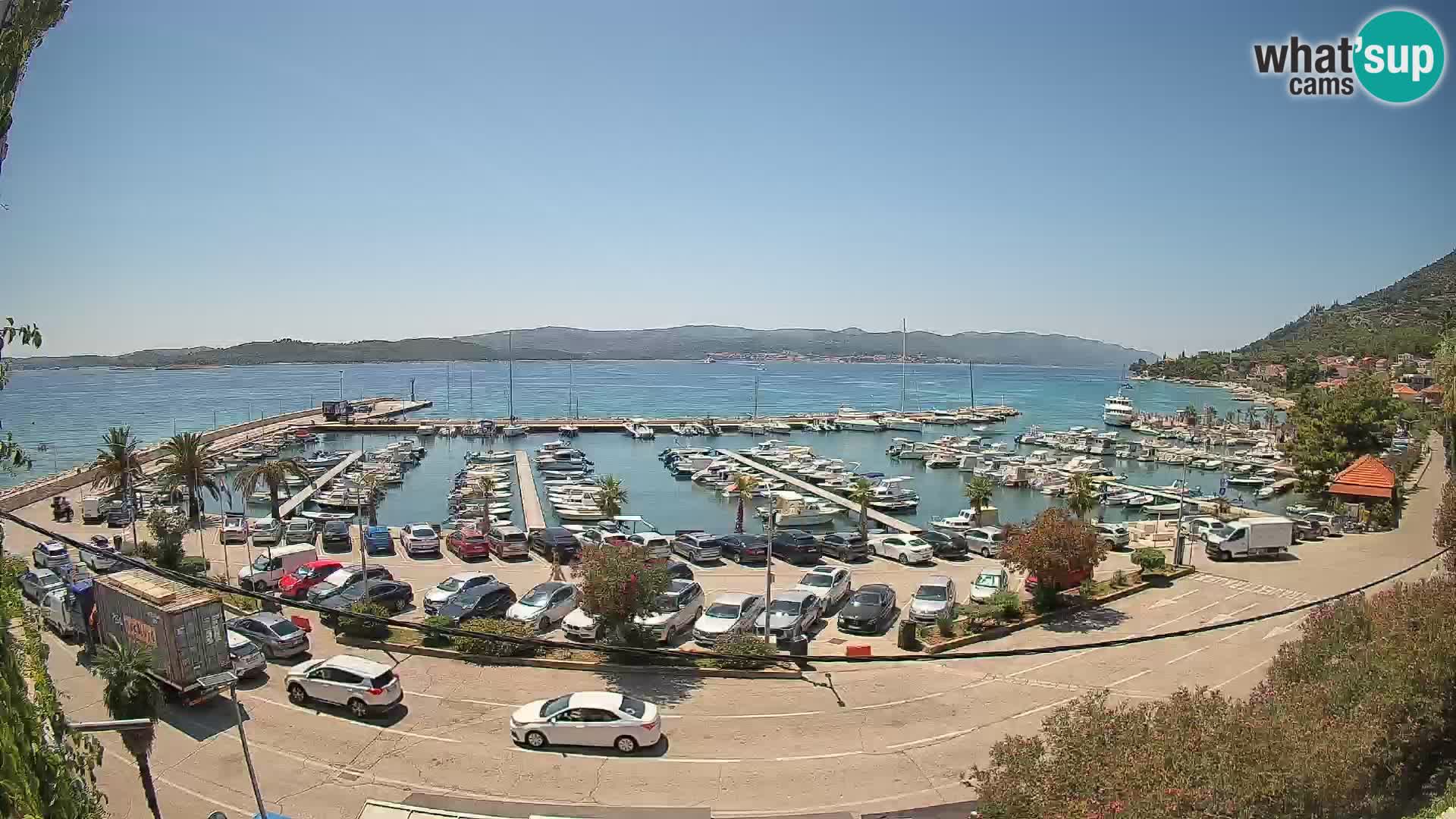 Webcam Orebić Riva – Ferry to Korčula Live