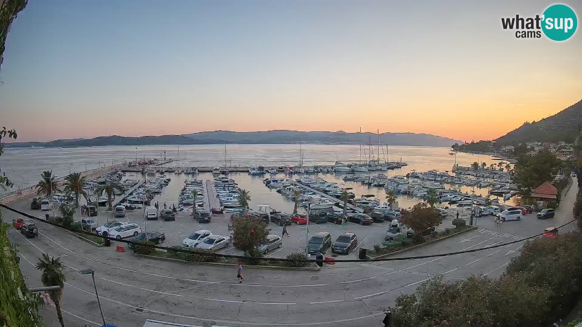 Webcam Orebić Uferpromenade – Fähre nach Korčula Live
