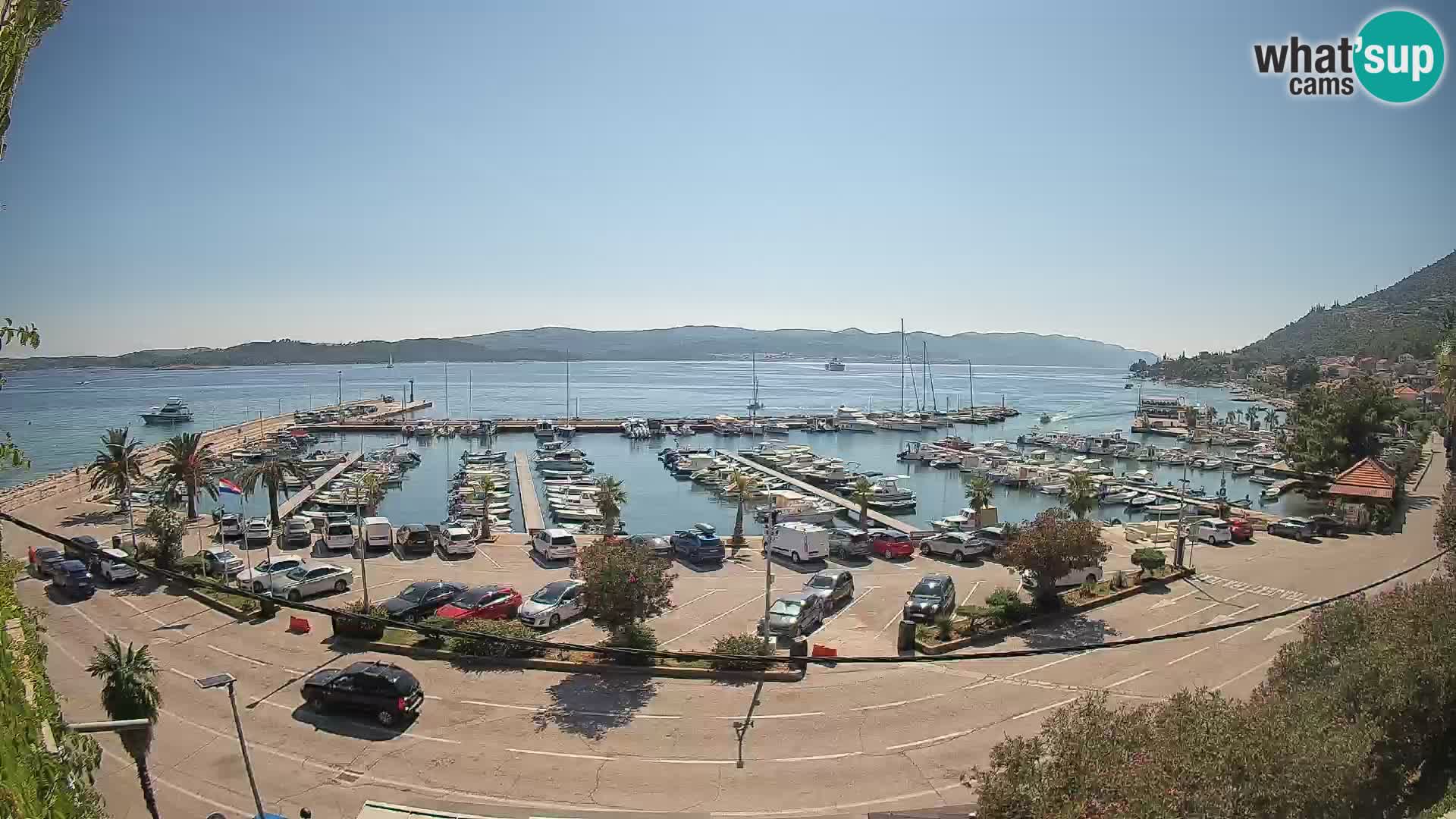 Webcam Orebić Riva – Ferry a Korčula en vivo