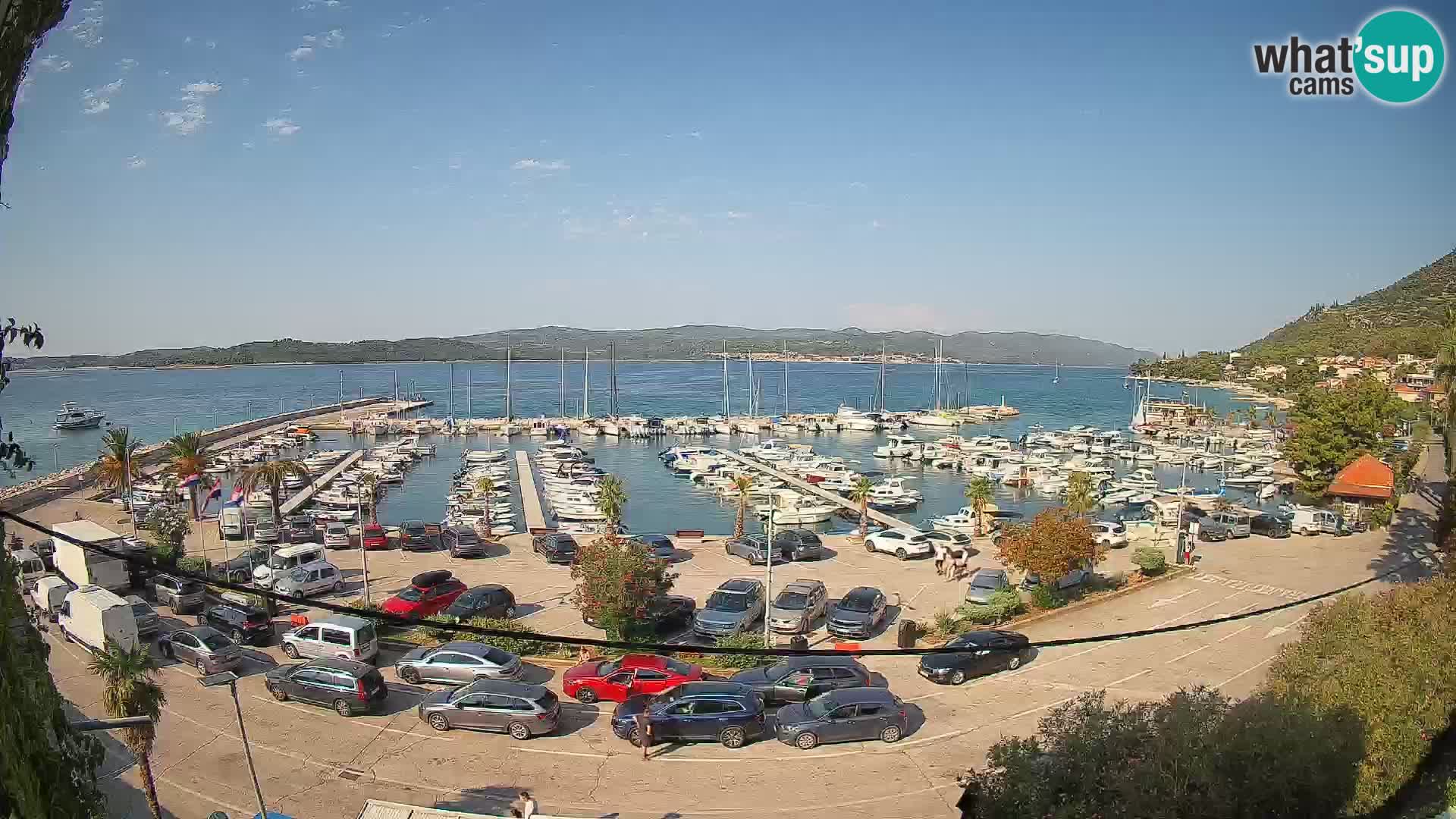 Webcam Orebić Riva – Ferry a Korčula en vivo