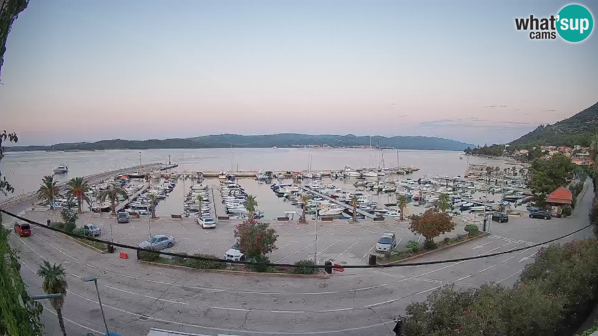 Webcam Orebić Uferpromenade – Fähre nach Korčula Live