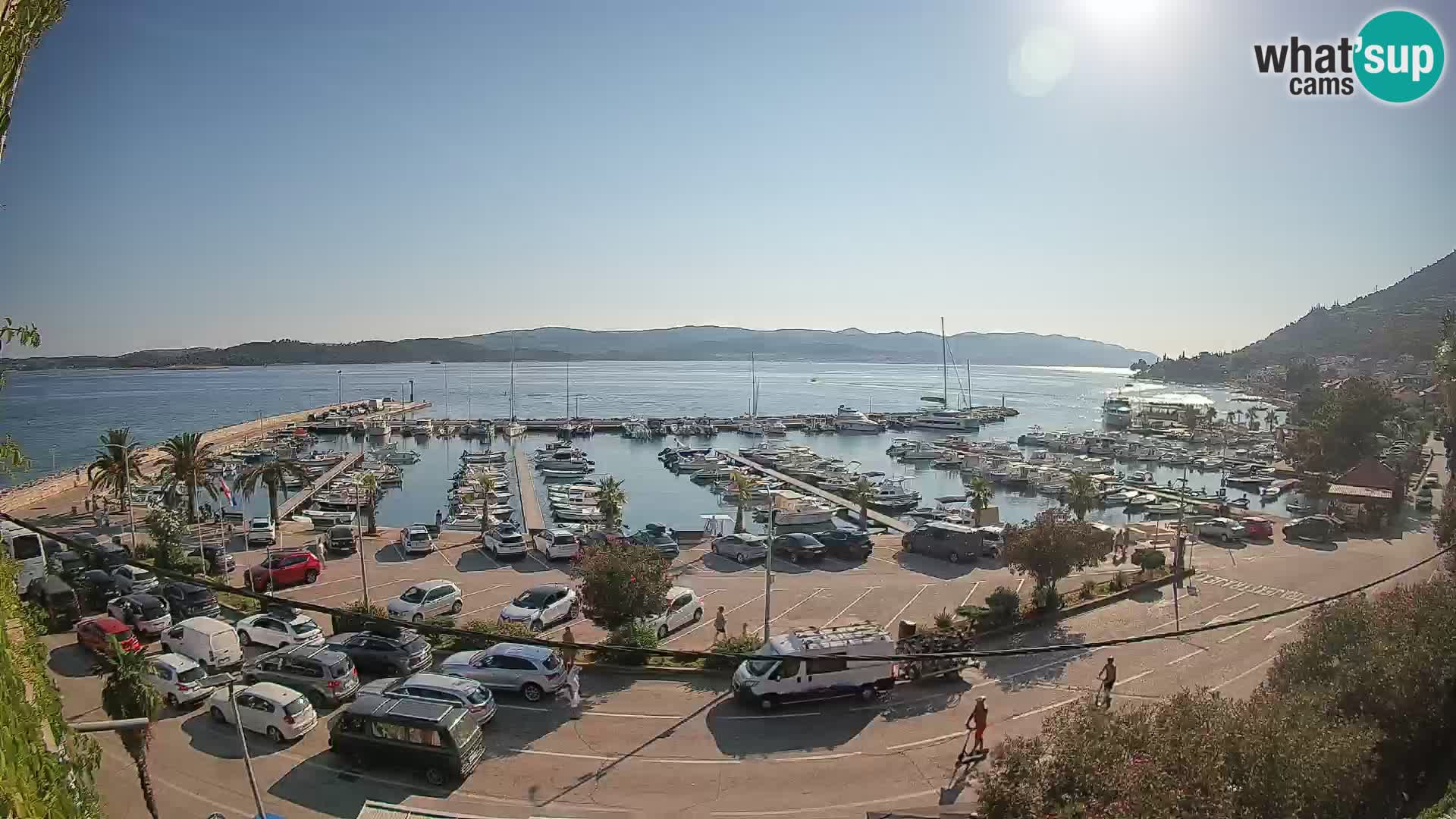 Spletna kamera Orebić Riva – Trajekt za Korčulo v živo