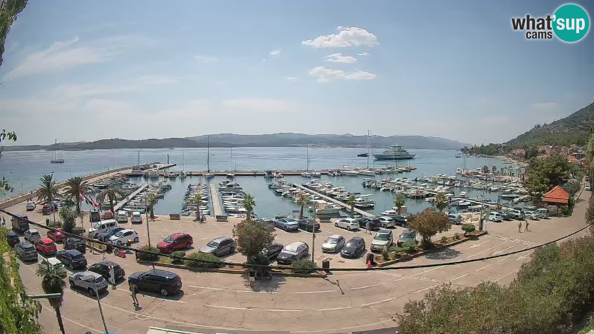 Webcam Orebić Riva – Ferry vers Korčula en direct