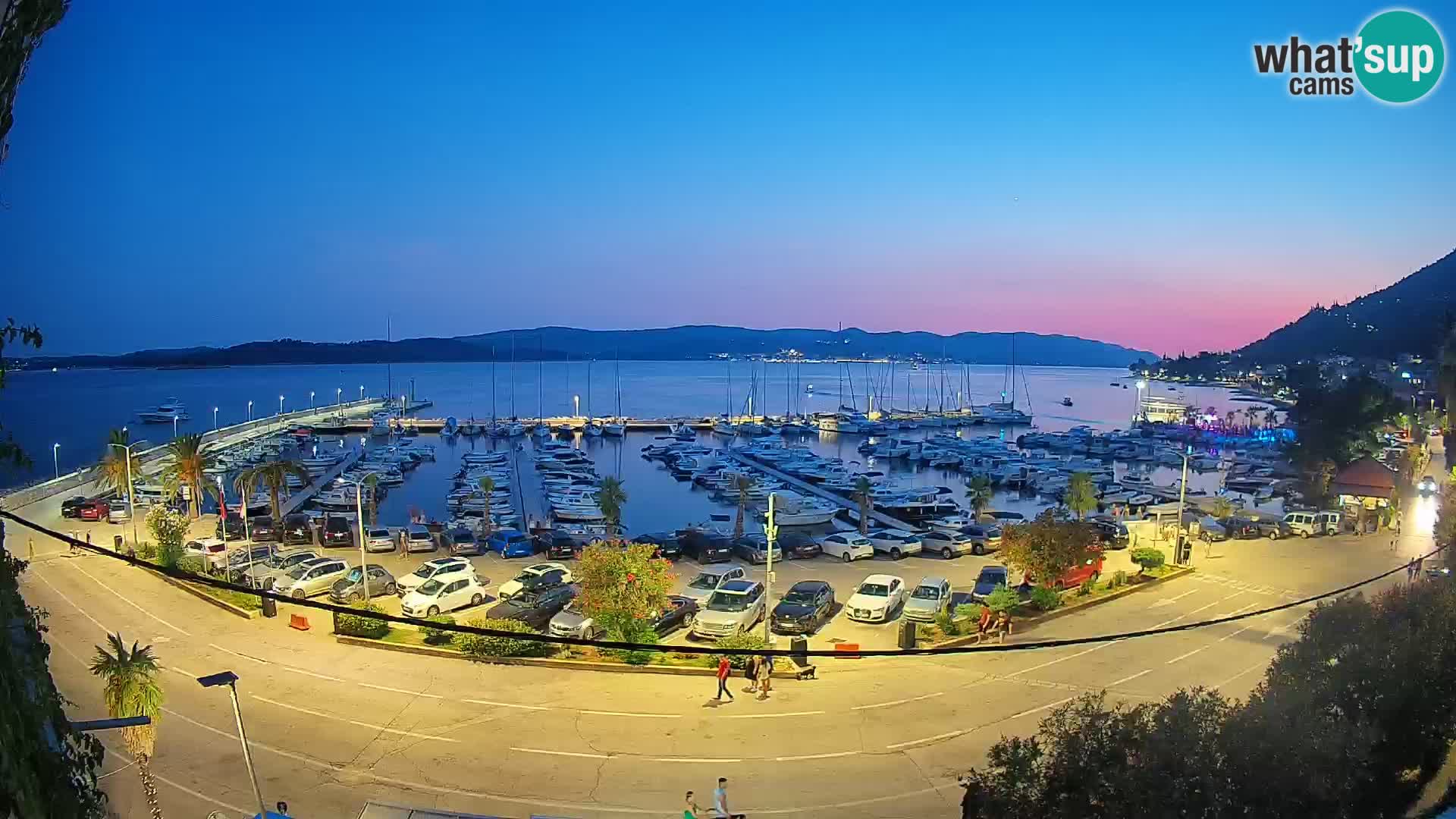 Webcam Orebić Riva – Ferry a Korčula en vivo