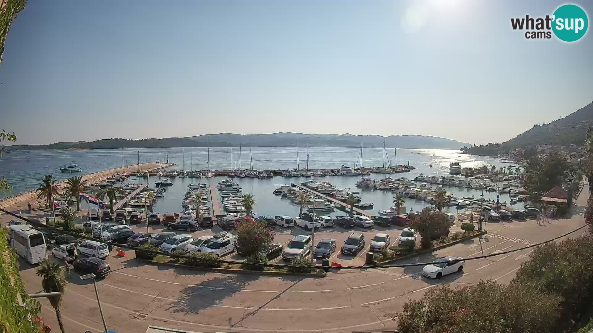 Webcam Orebić Riva – Ferry vers Korčula en direct