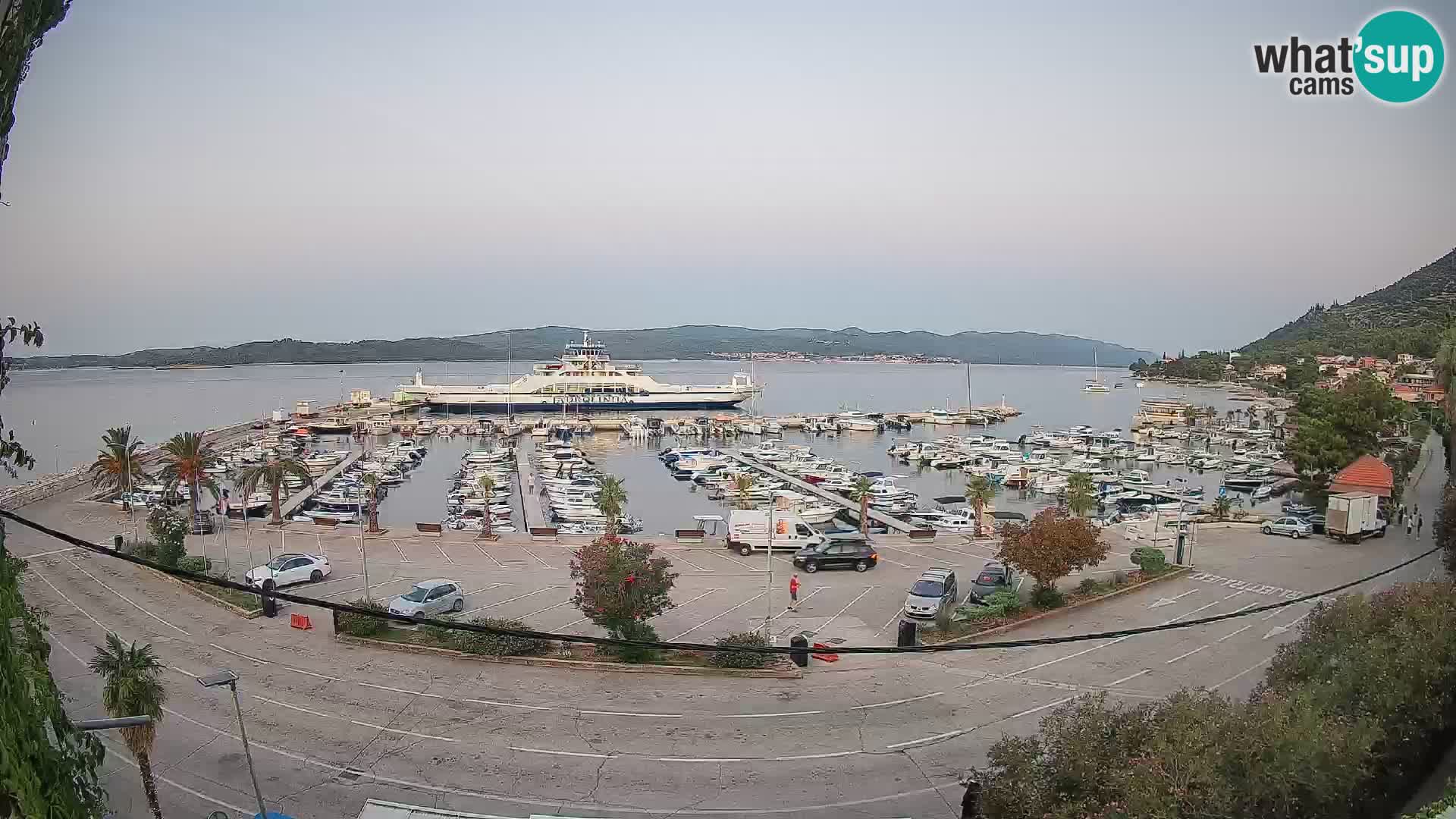 Webcam Orebić Riva – Ferry to Korčula Live