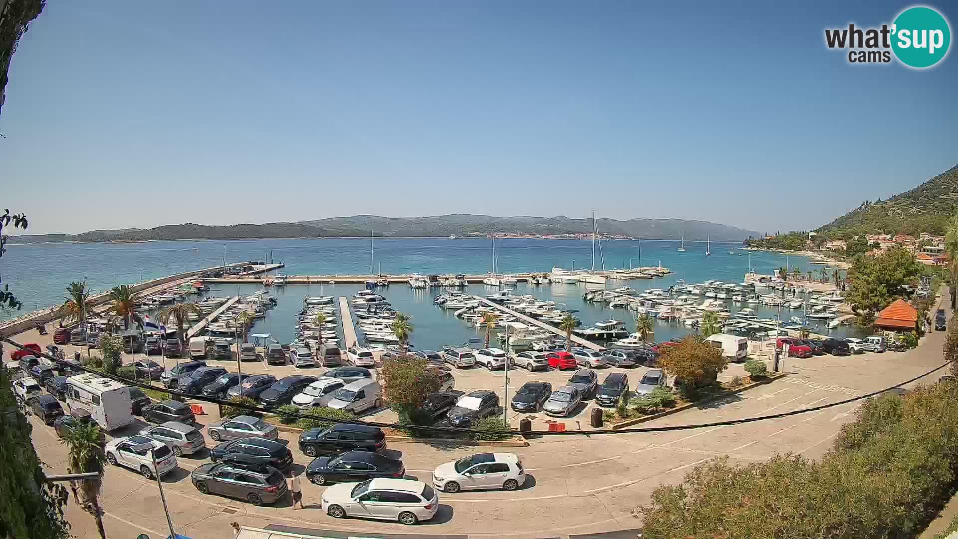 Webcam Orebić Riva – Ferry to Korčula Live