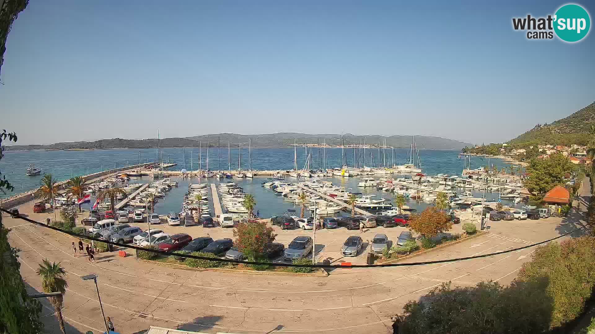 Webcam Orebić Riva – Ferry to Korčula Live