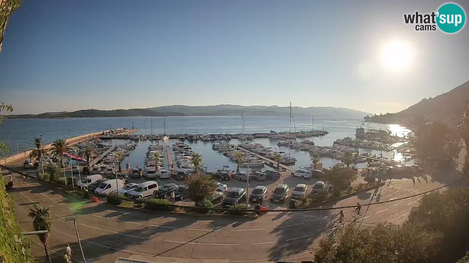 Webcam Orebić Riva – Ferry a Korčula en vivo
