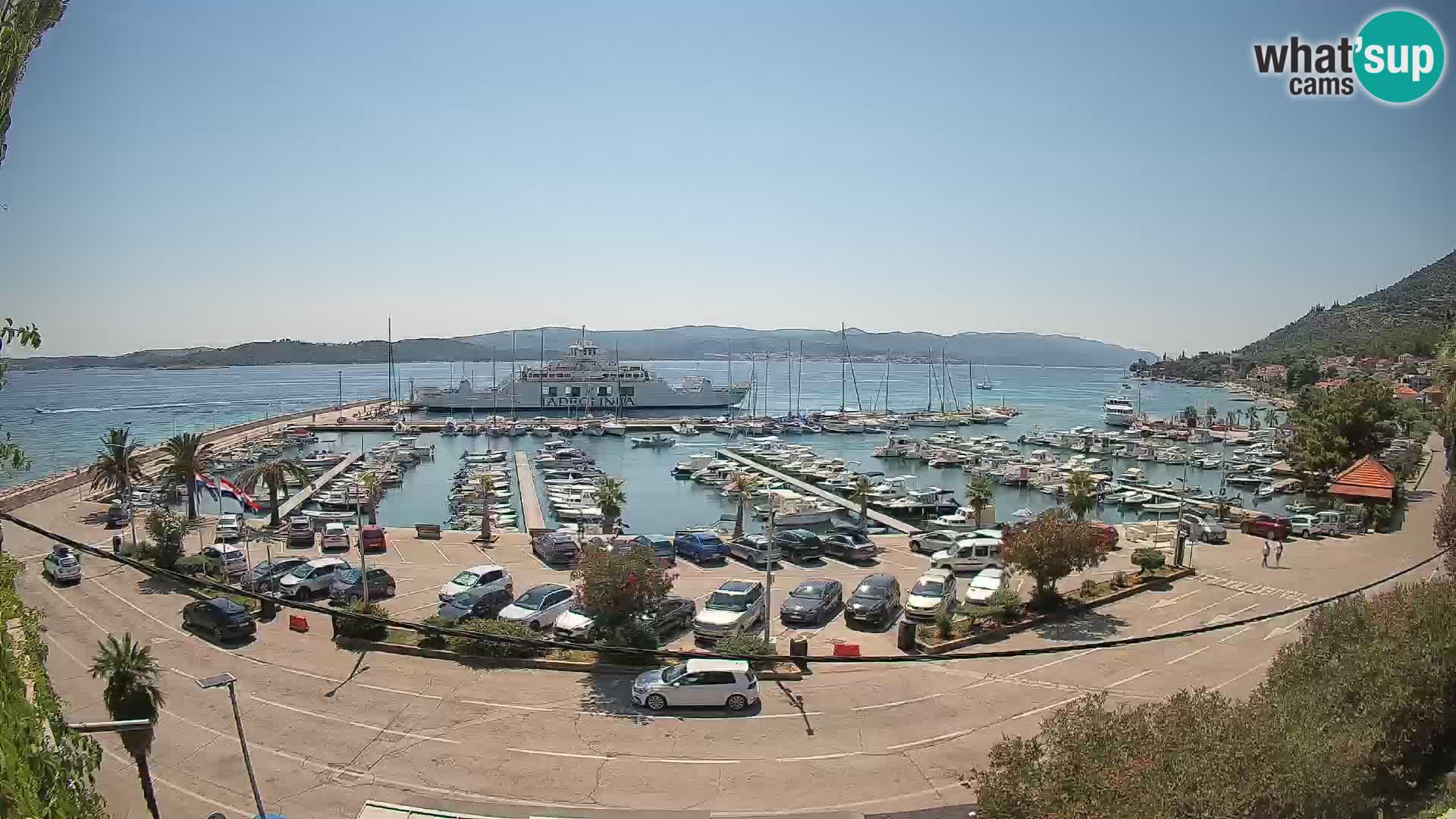 Web kamera Orebić Riva – Trajekt za Korčulu uživo