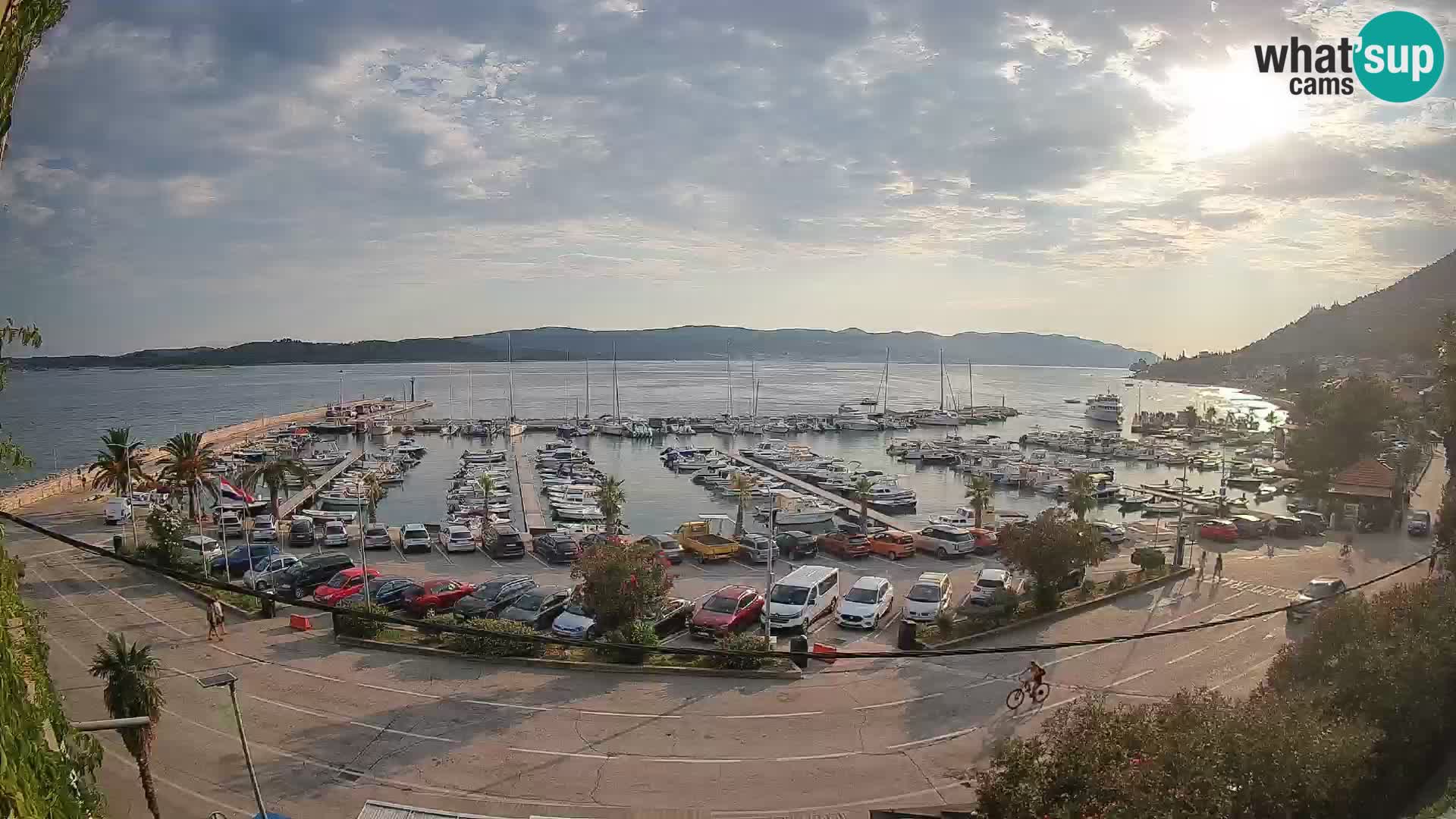 Webcam Orebić Riva – Ferry to Korčula Live