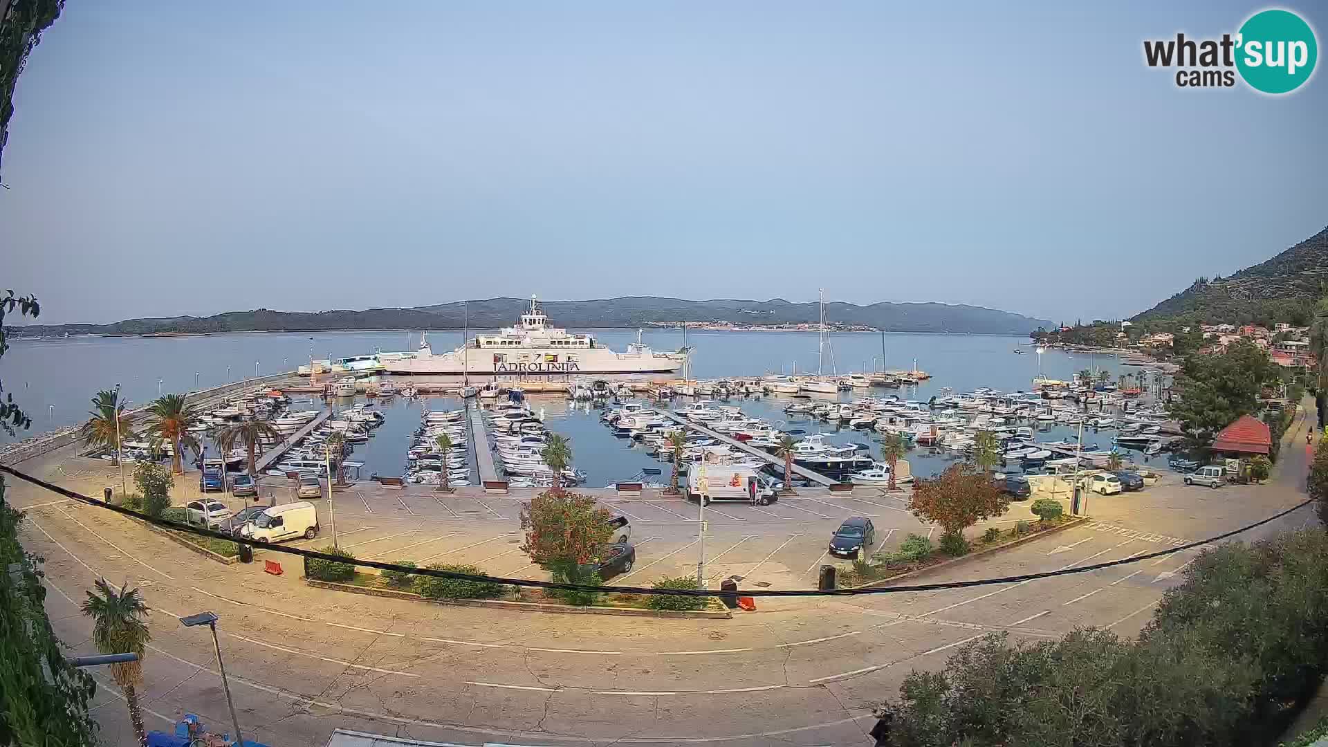Webcam Orebić Riva – Ferry a Korčula en vivo