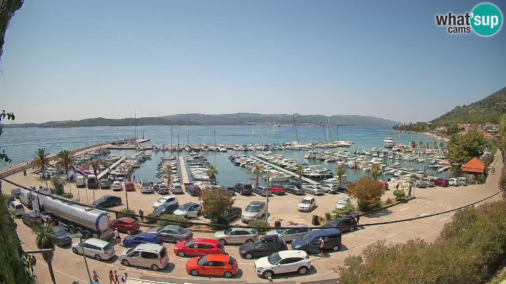 Web kamera Orebić Riva – Trajekt za Korčulu uživo
