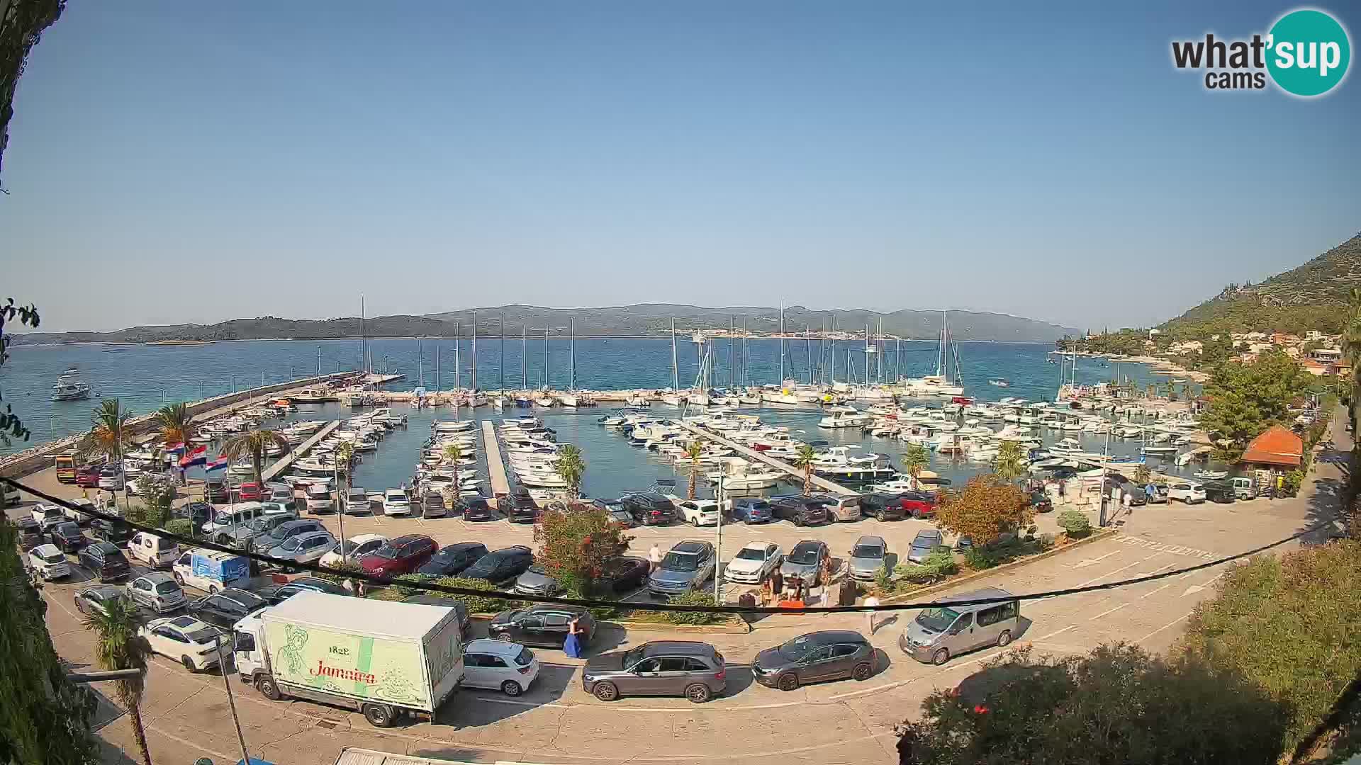 Webcam Orebić Riva – Ferry a Korčula en vivo