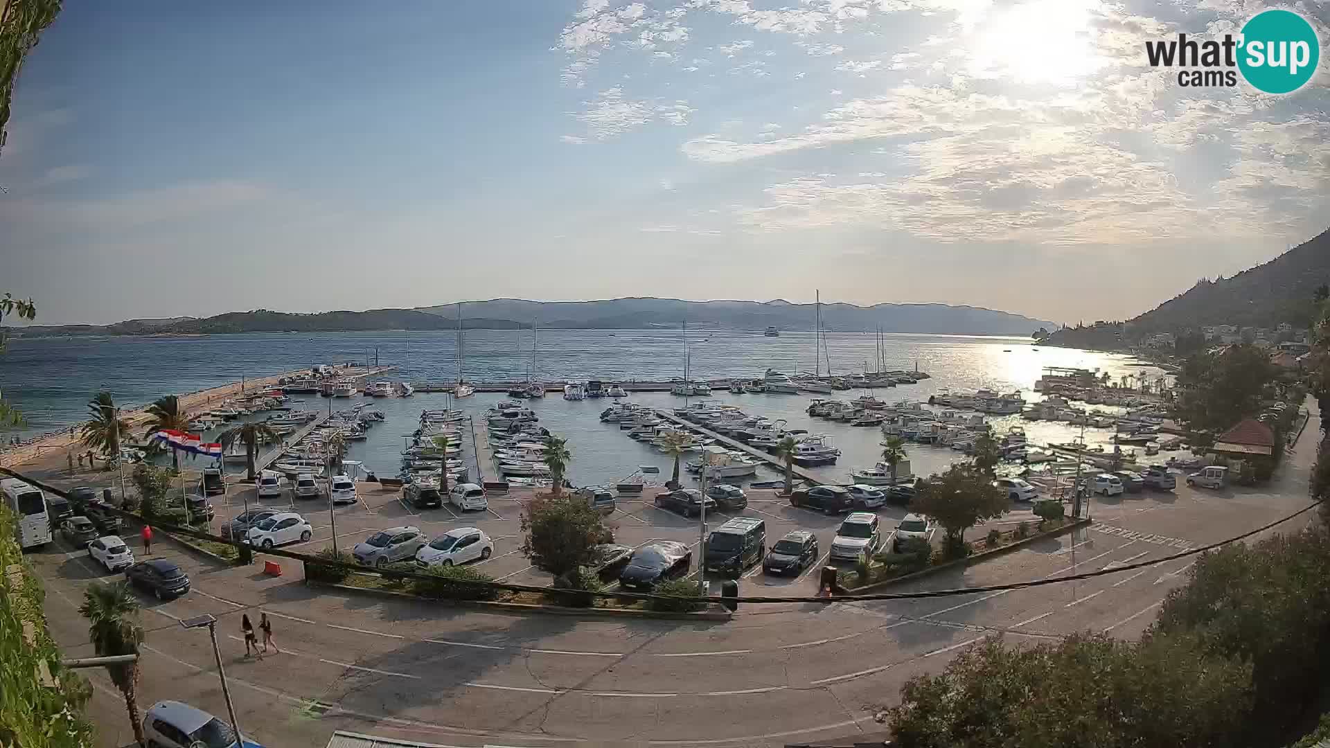 Webcam Orebić Riva – Ferry to Korčula Live