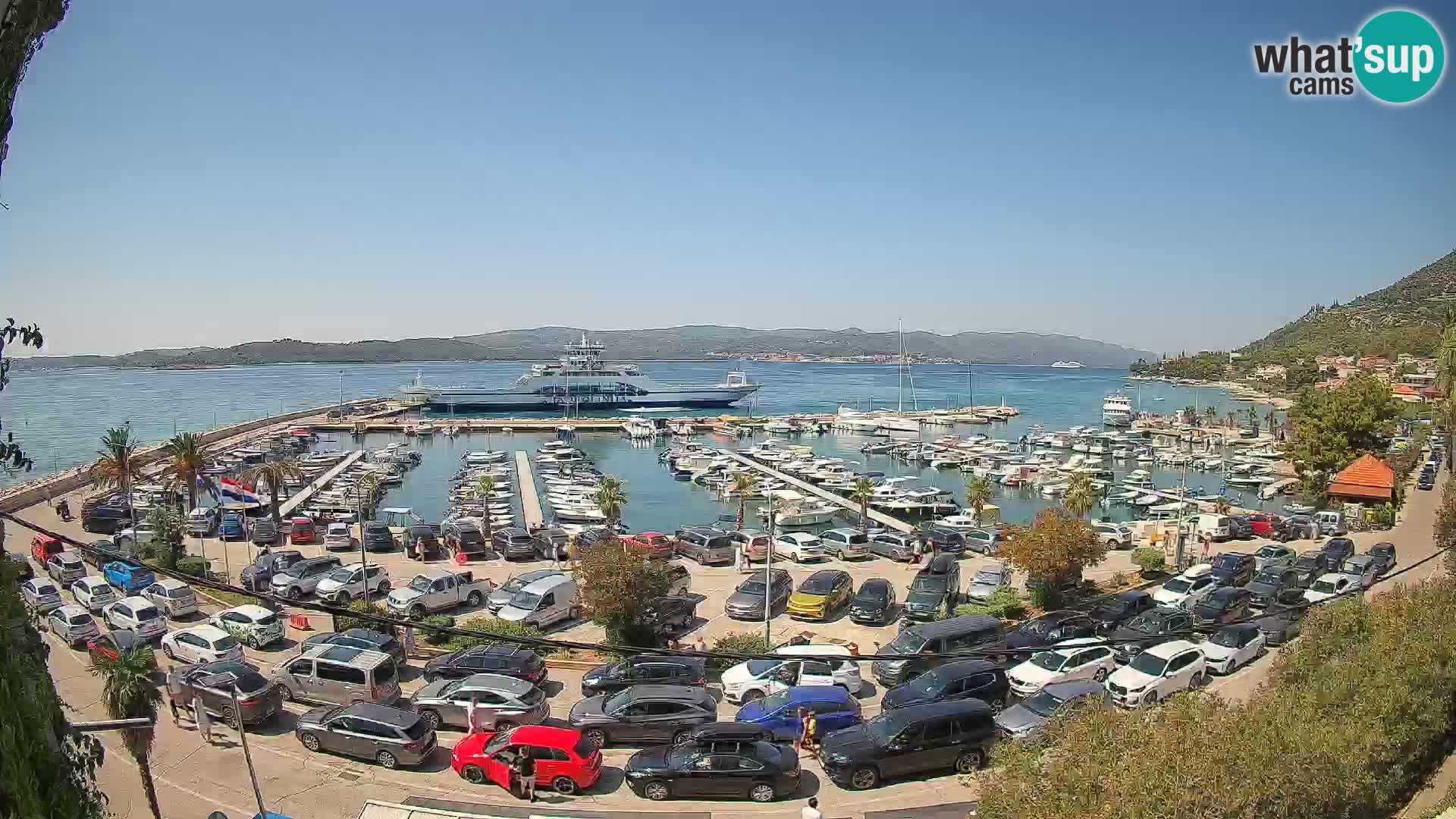 Webcam Orebić Riva – Ferry a Korčula en vivo