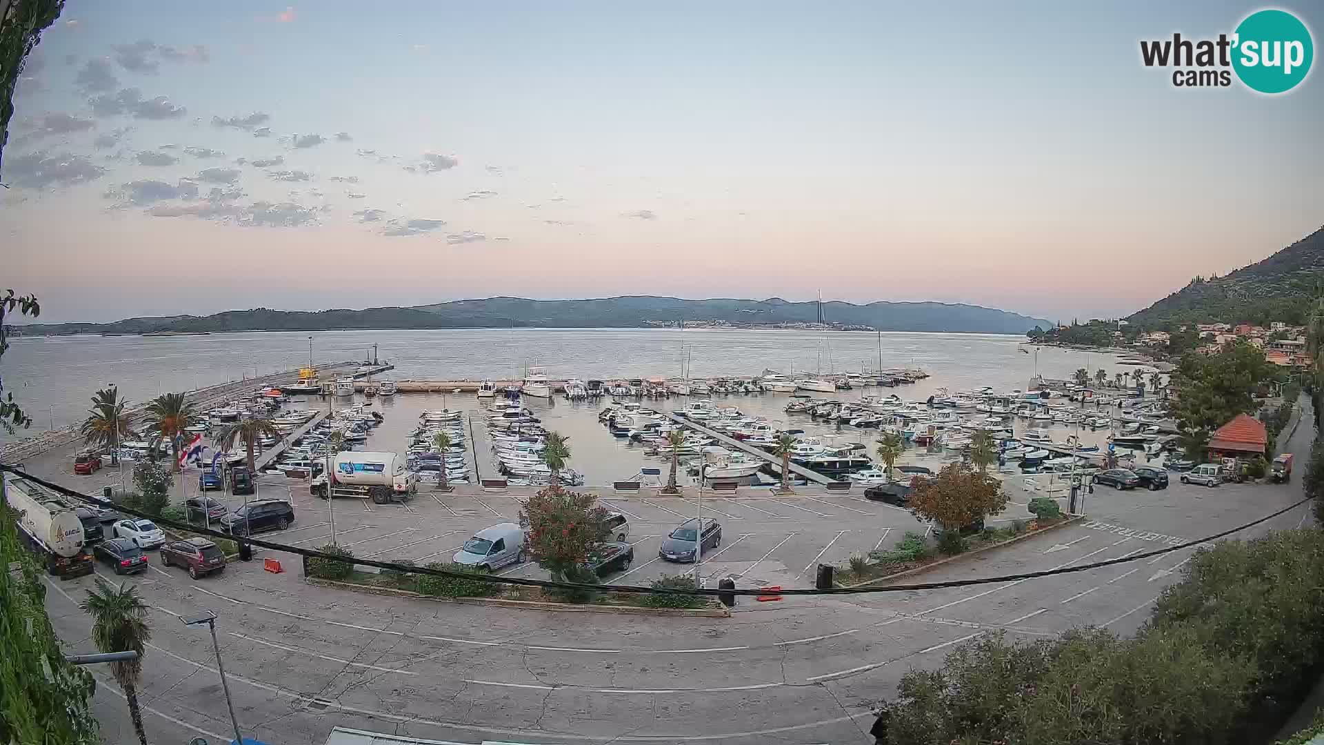 Webcam Orebić Riva – Ferry a Korčula en vivo