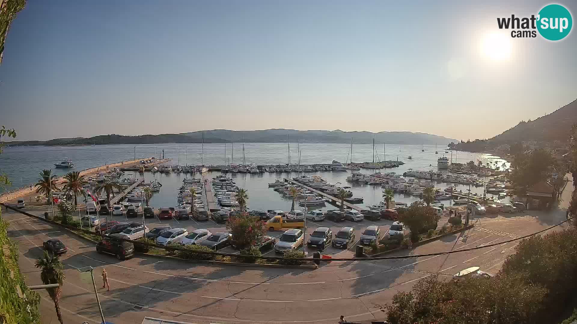Webcam Orebić Riva – Ferry to Korčula Live
