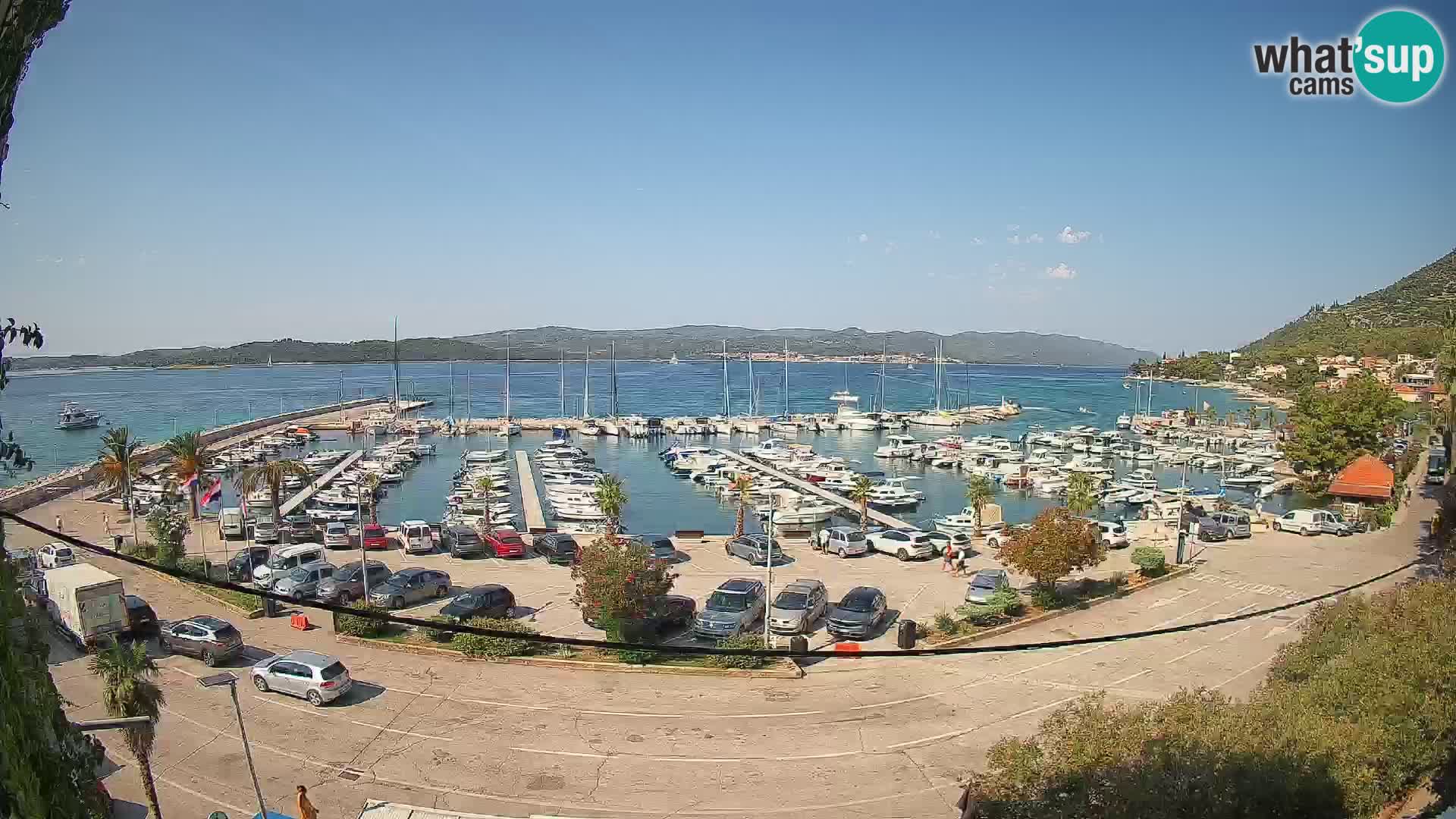Webcam Orebić Riva – Ferry a Korčula en vivo