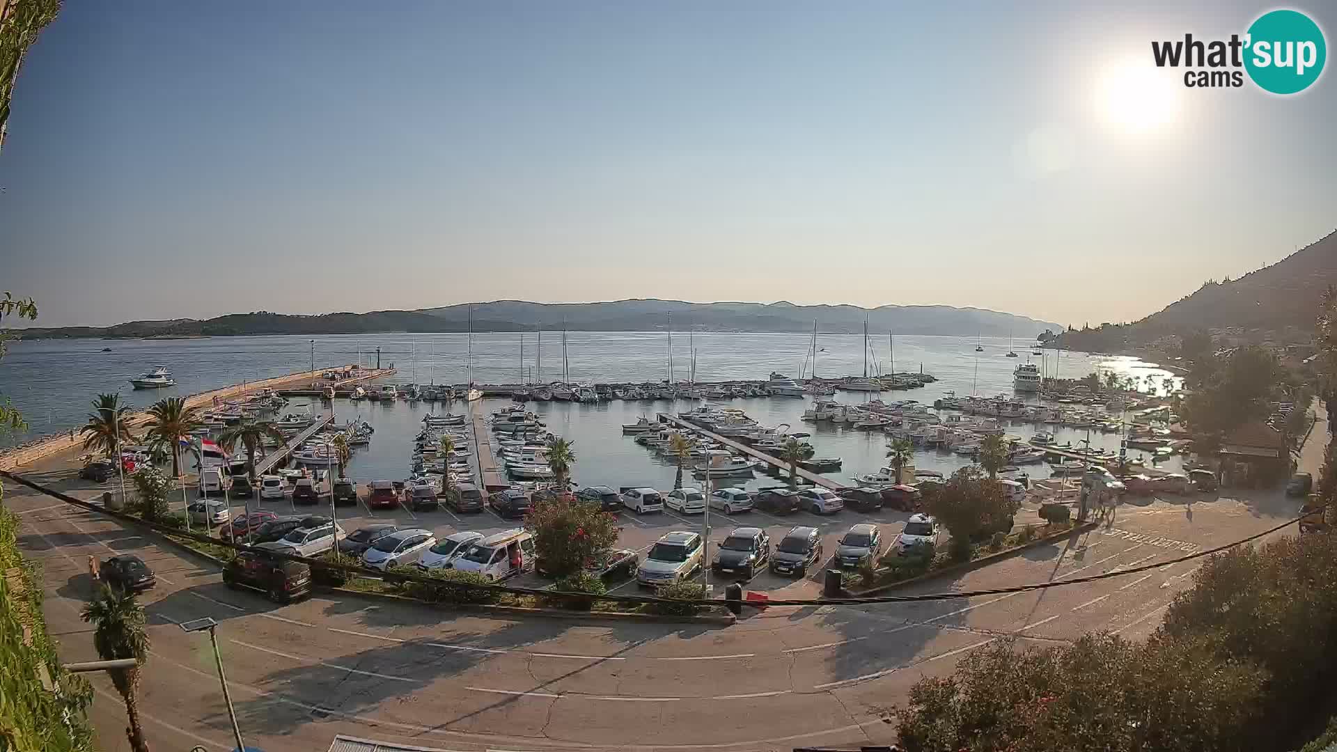 Webcam Orebić Riva – Ferry to Korčula Live