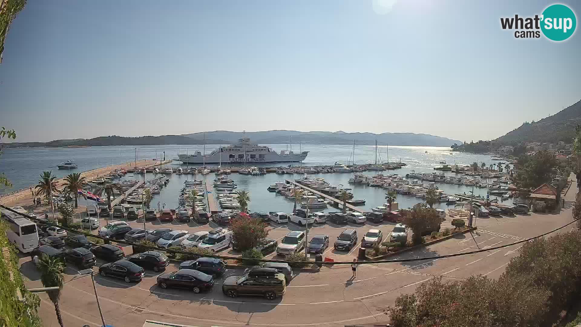 Webcam Orebić Riva – Ferry vers Korčula en direct