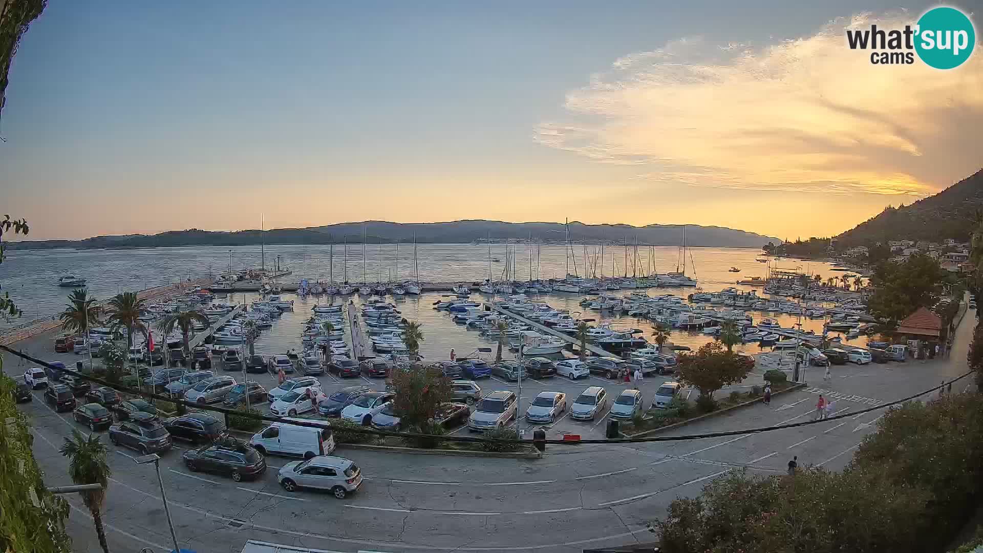 Spletna kamera Orebić Riva – Trajekt za Korčulo v živo
