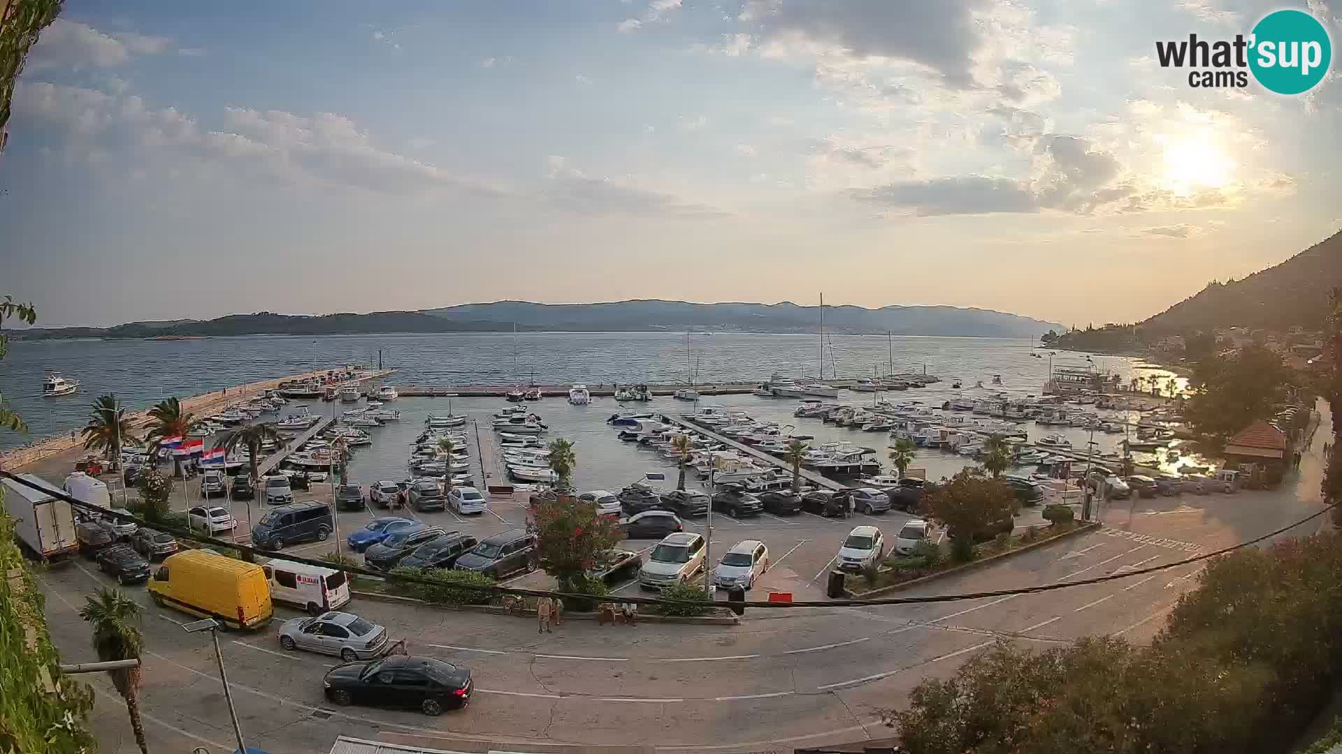 Webcam Orebić Riva – Ferry to Korčula Live