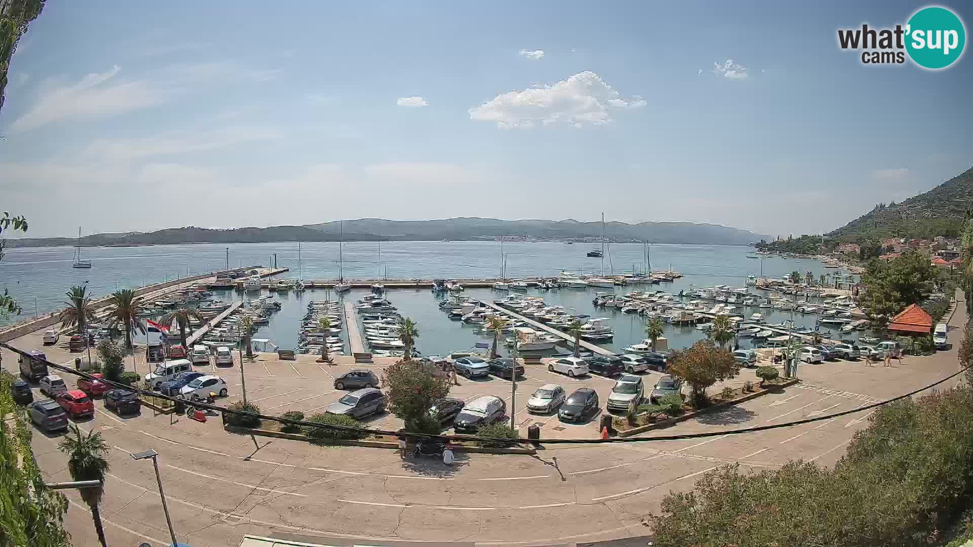 Webcam Orebić Uferpromenade – Fähre nach Korčula Live