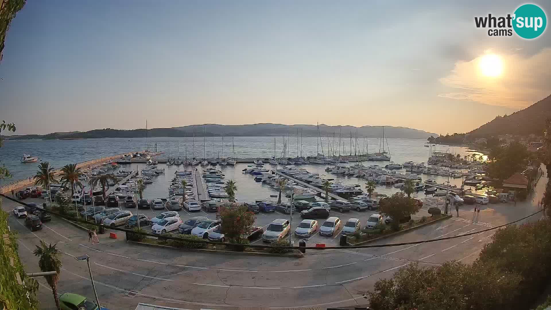 Webcam Orebić Riva – Ferry to Korčula Live