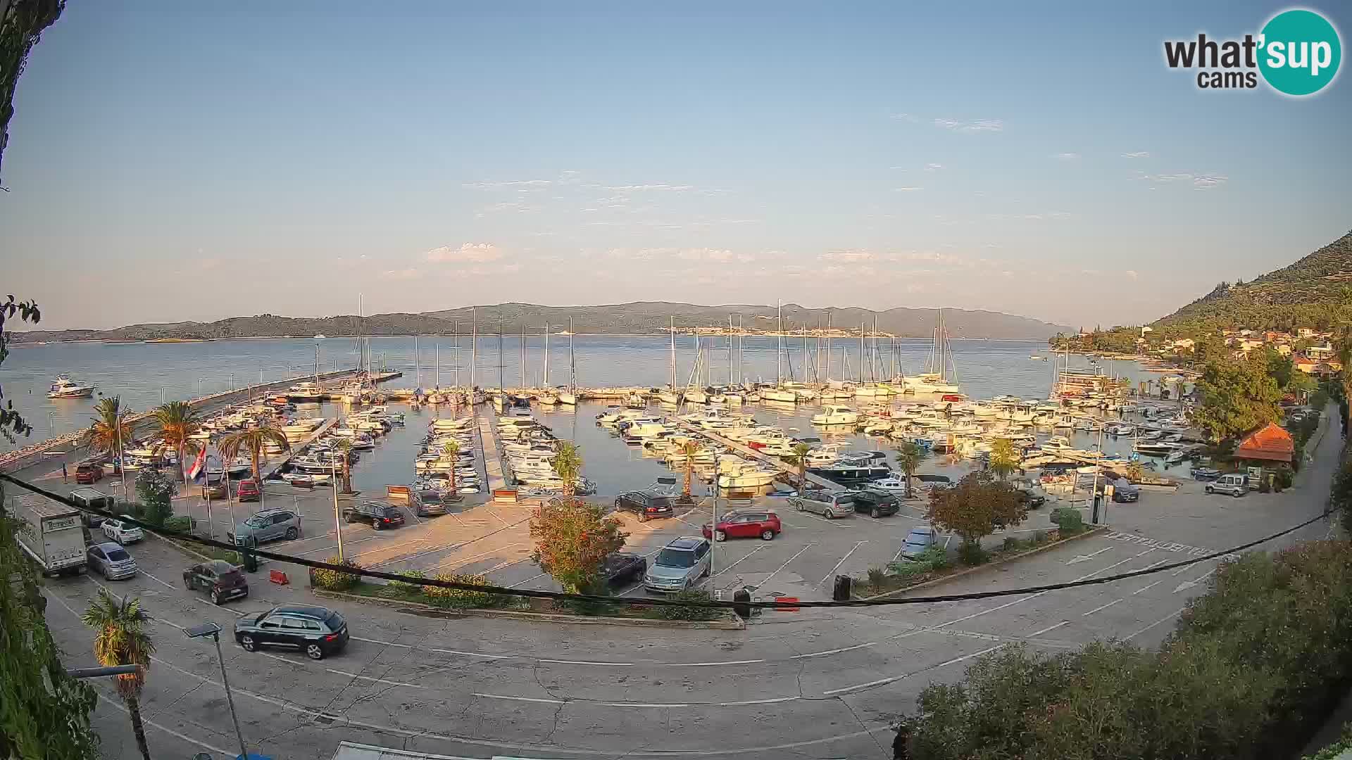 Spletna kamera Orebić Riva – Trajekt za Korčulo v živo