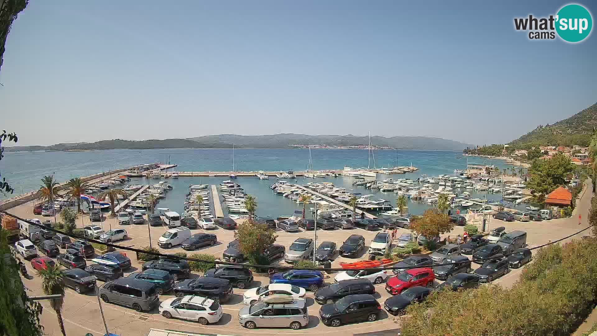 Webcam Orebić Riva – Ferry to Korčula Live