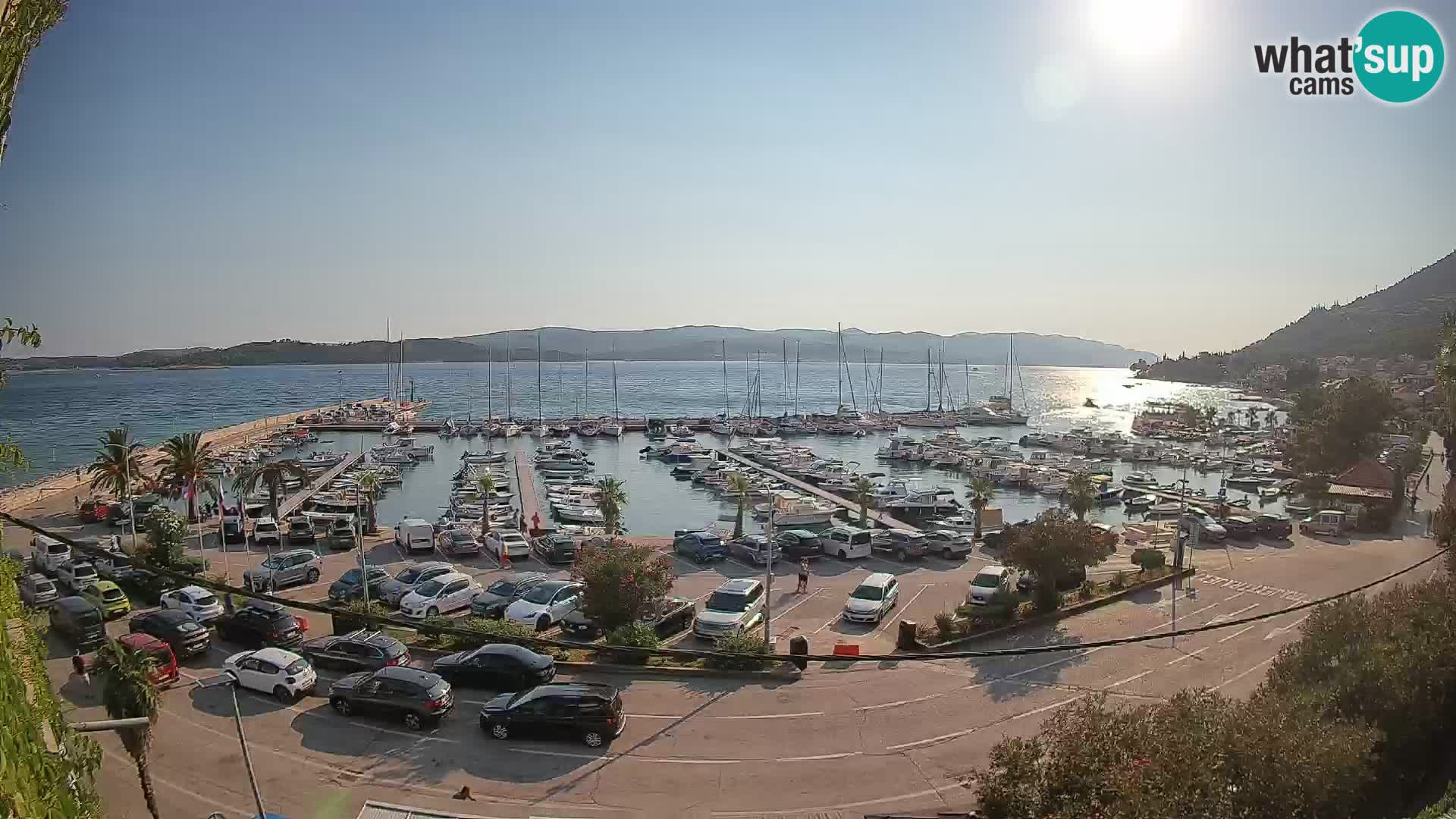 Webcam Orebić Uferpromenade – Fähre nach Korčula Live