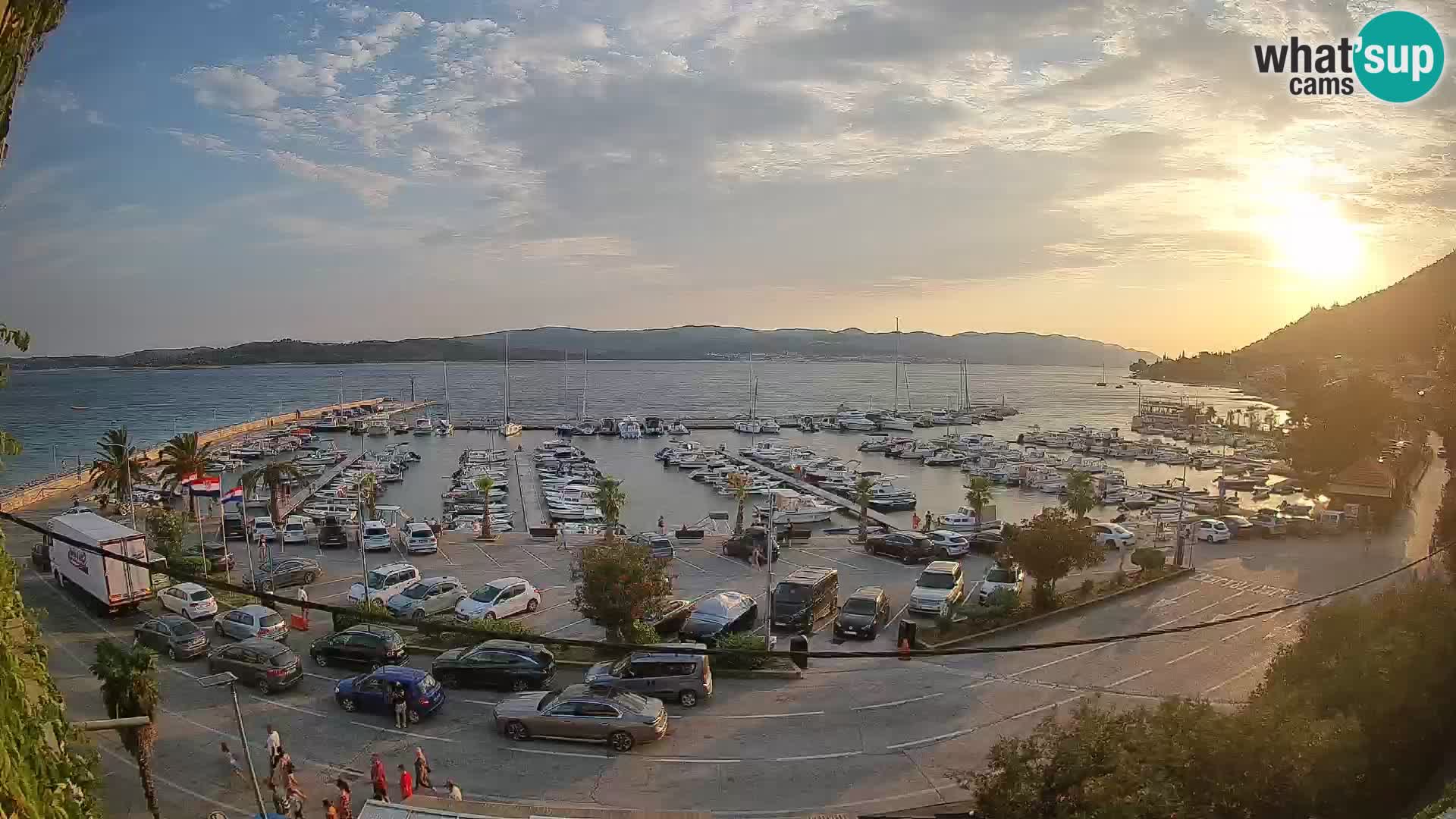 Webcam Orebić Riva – Ferry vers Korčula en direct
