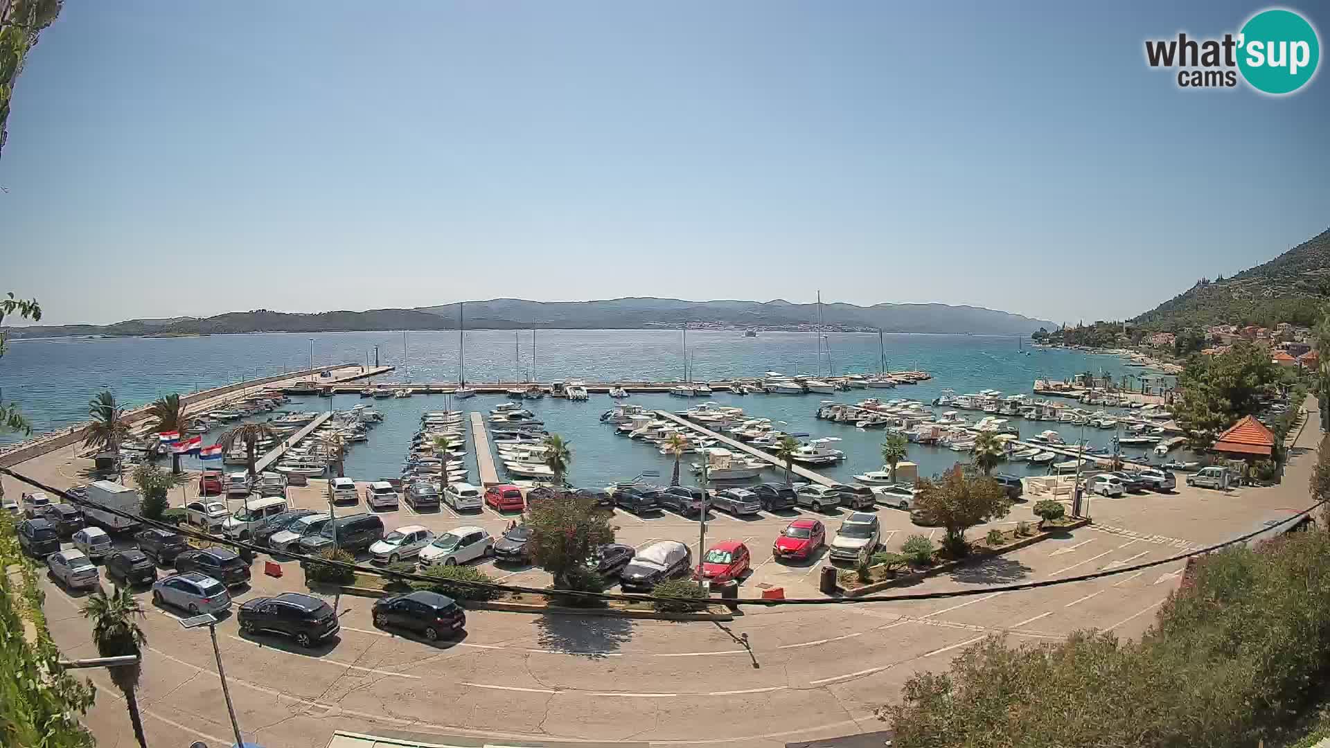 Webcam Orebić Riva – Ferry vers Korčula en direct