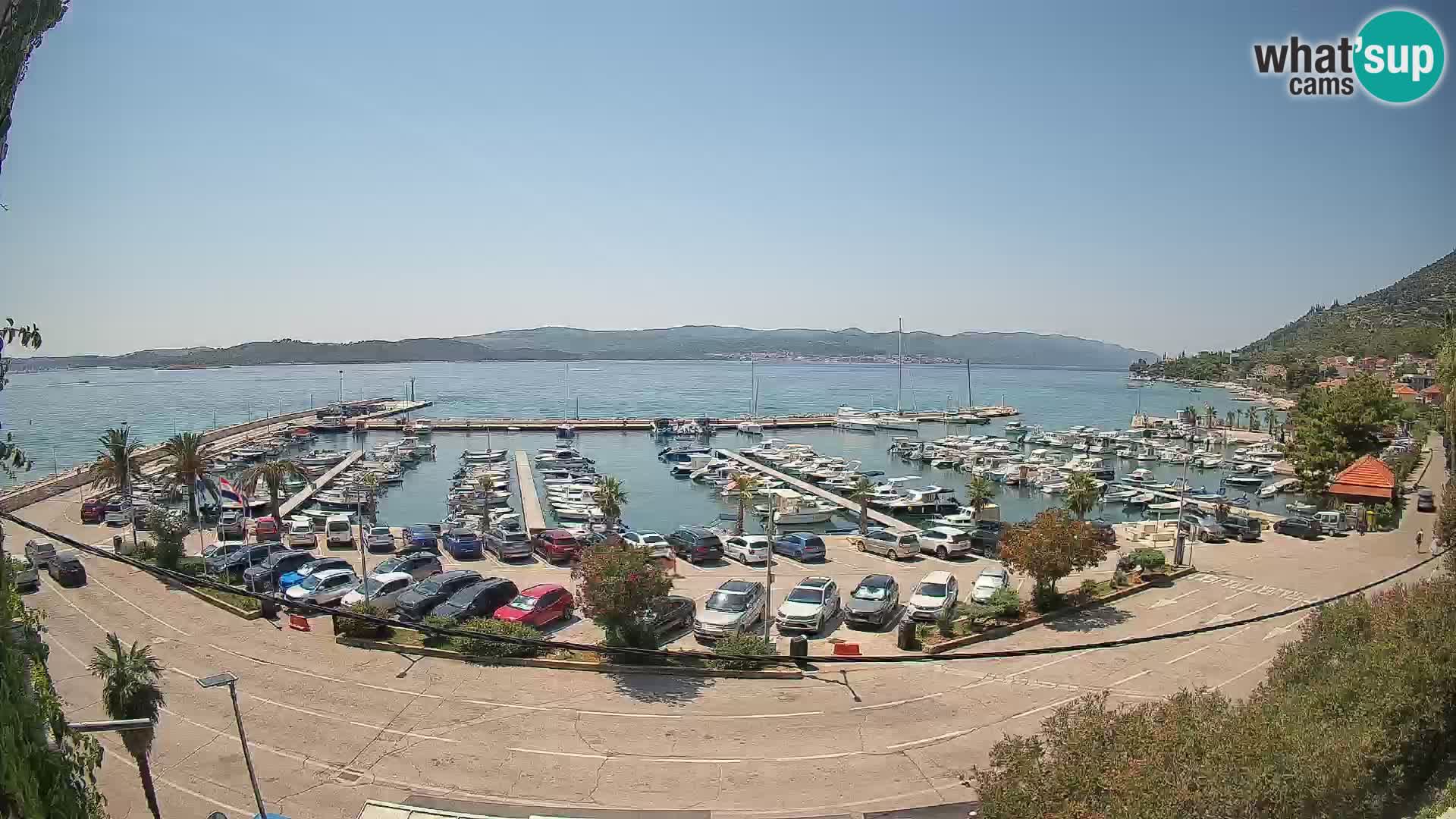 Webcam Orebić Riva – Ferry a Korčula en vivo