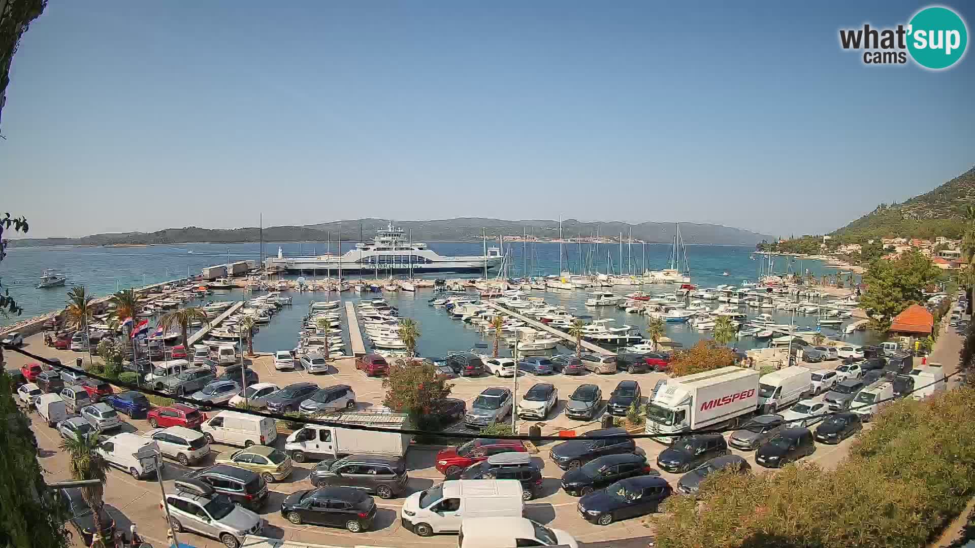 Web kamera Orebić Riva – Trajekt za Korčulu uživo