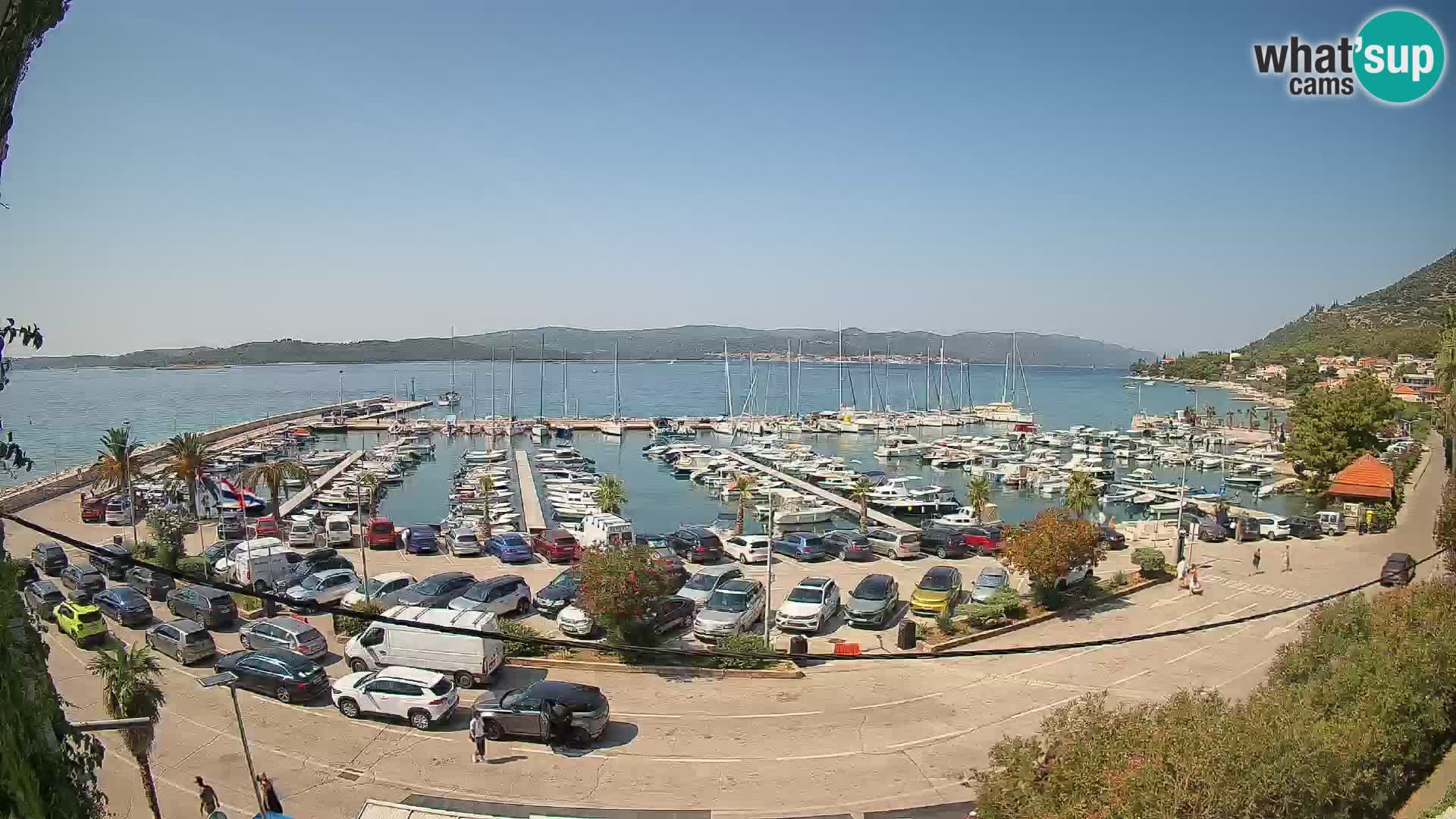 Webcam Orebić Riva – Ferry to Korčula Live
