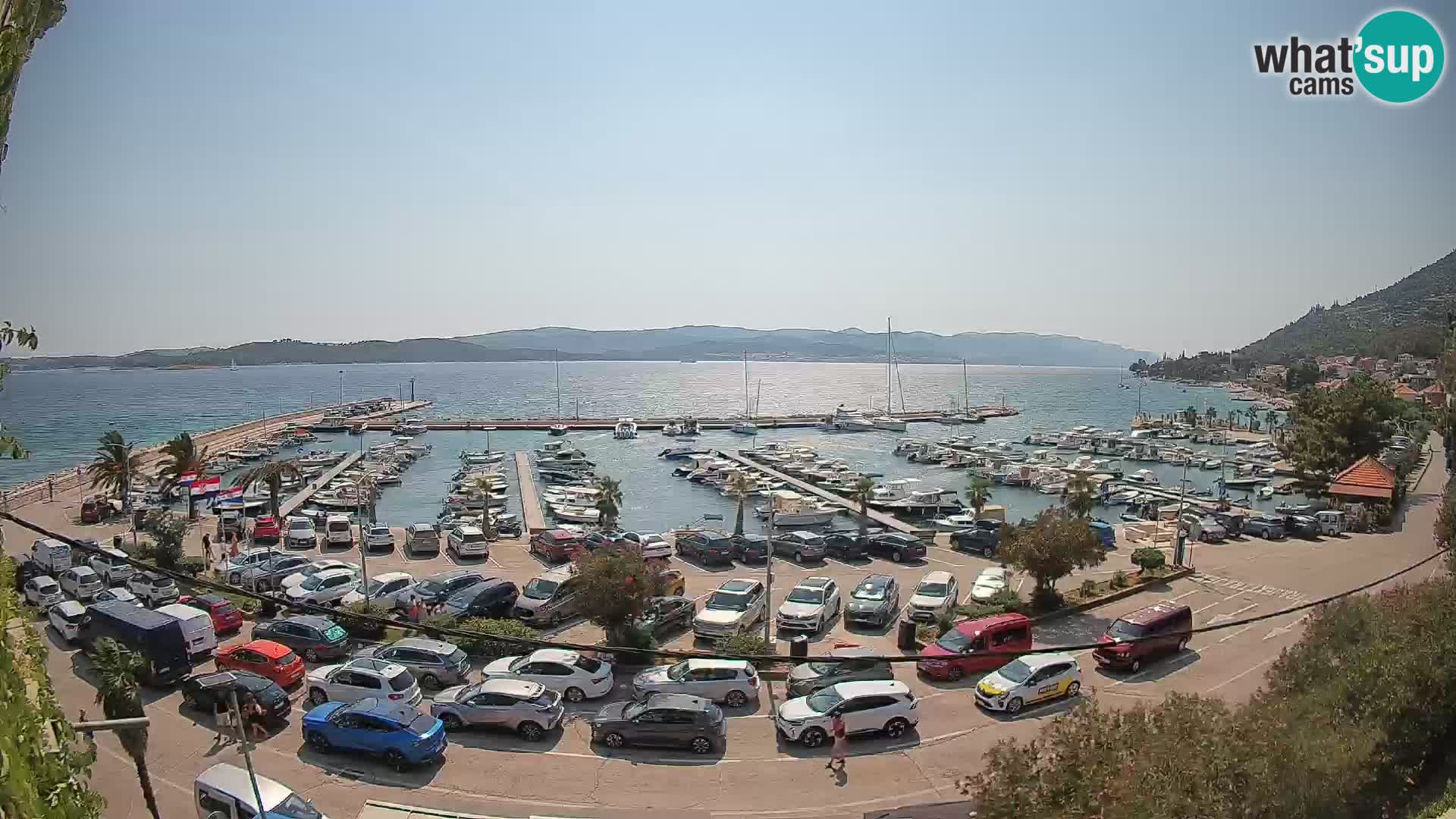 Webcam Orebić Uferpromenade – Fähre nach Korčula Live
